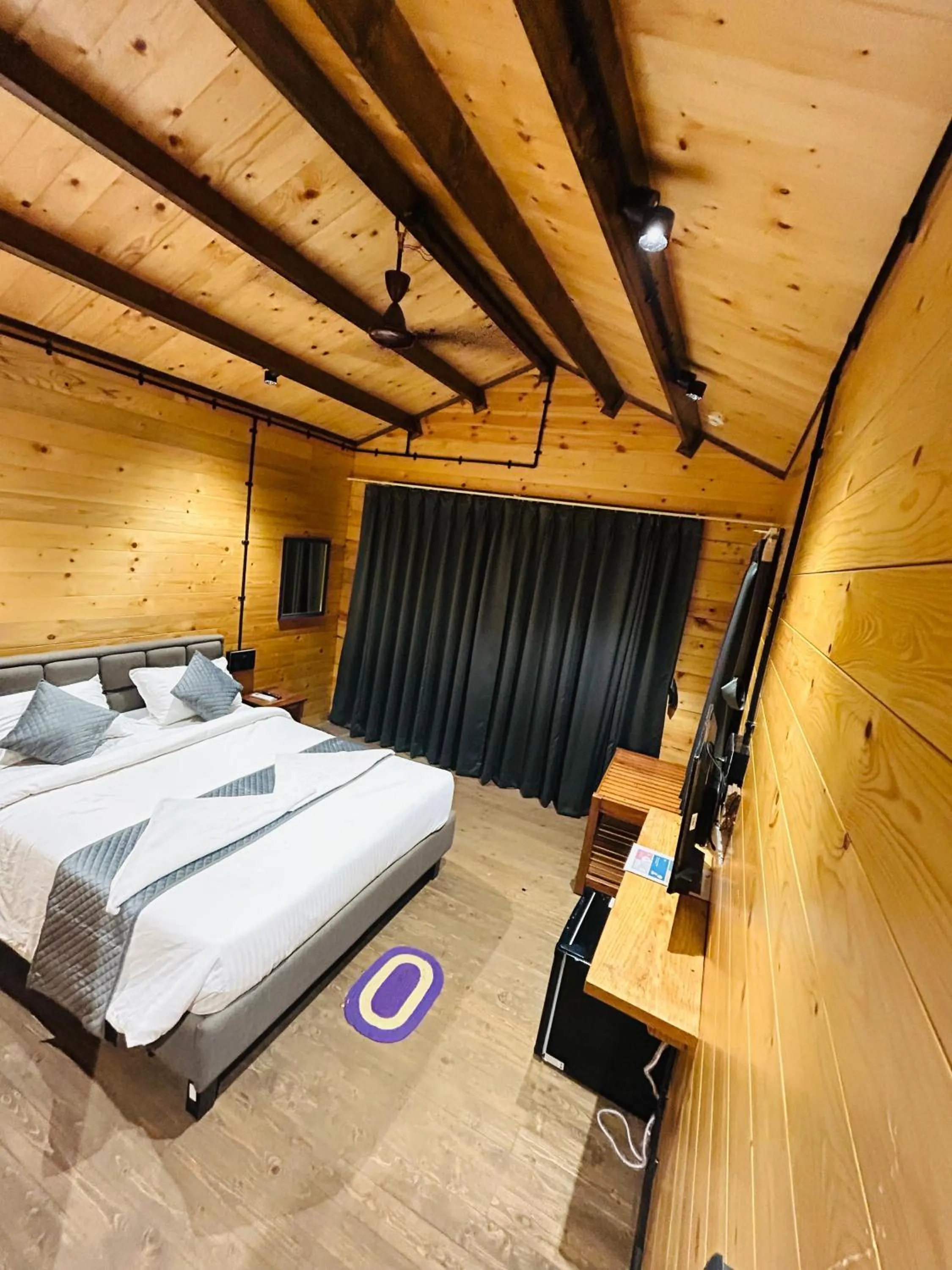 Bedroom, Bed in Seclude Eco Cottages