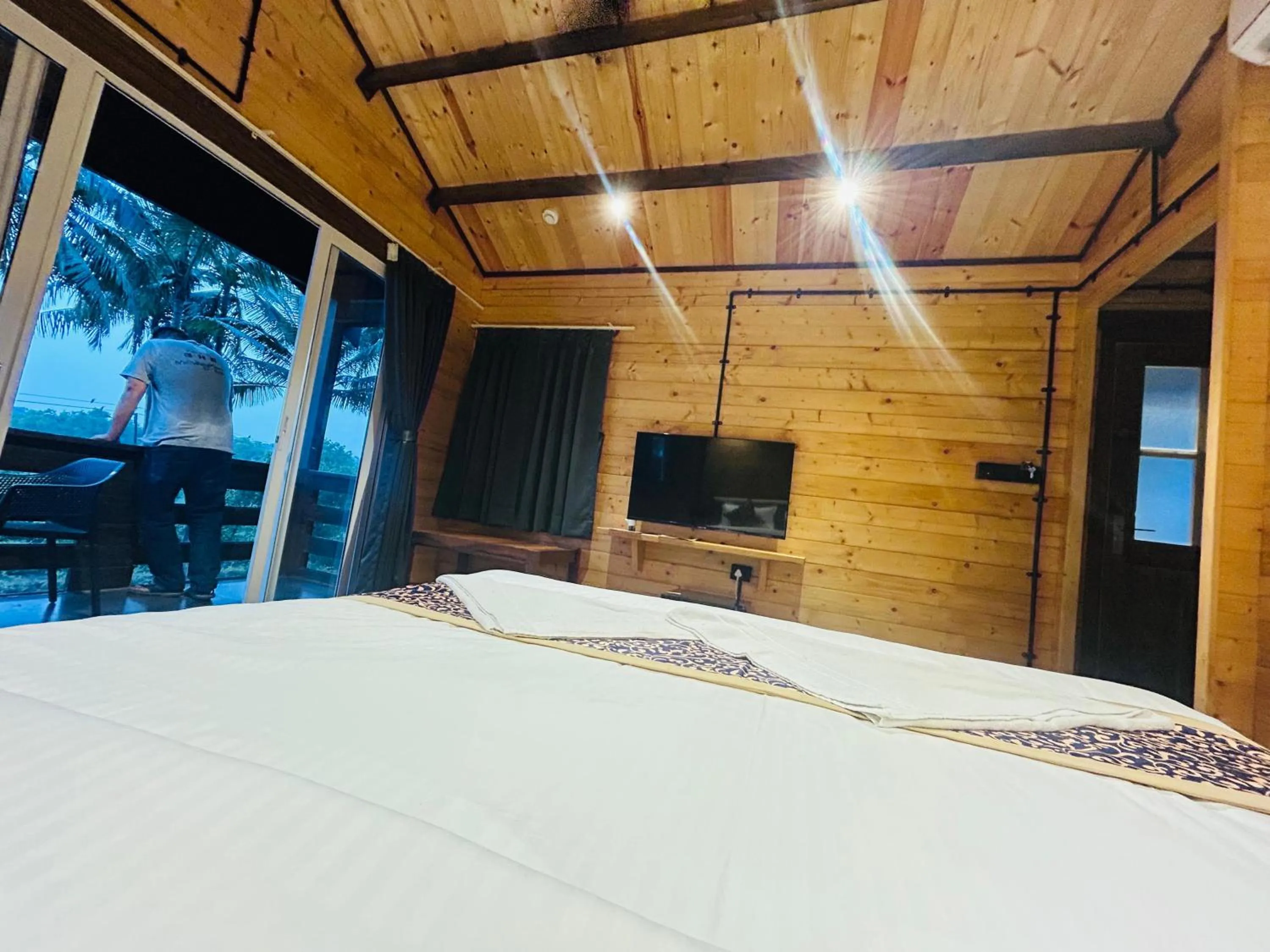 Bed in Seclude Eco Cottages