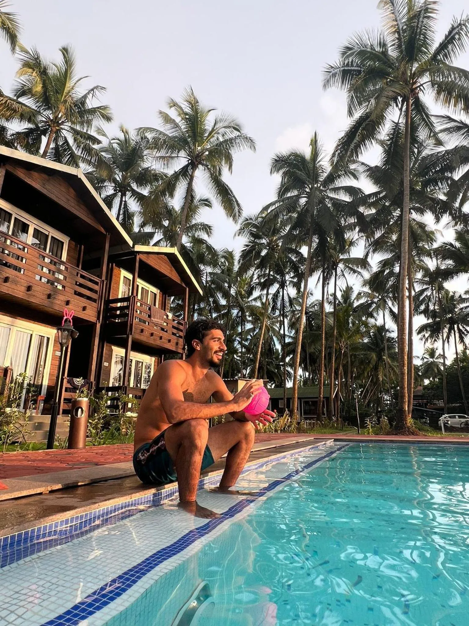 group of guests in Seclude Eco Cottages