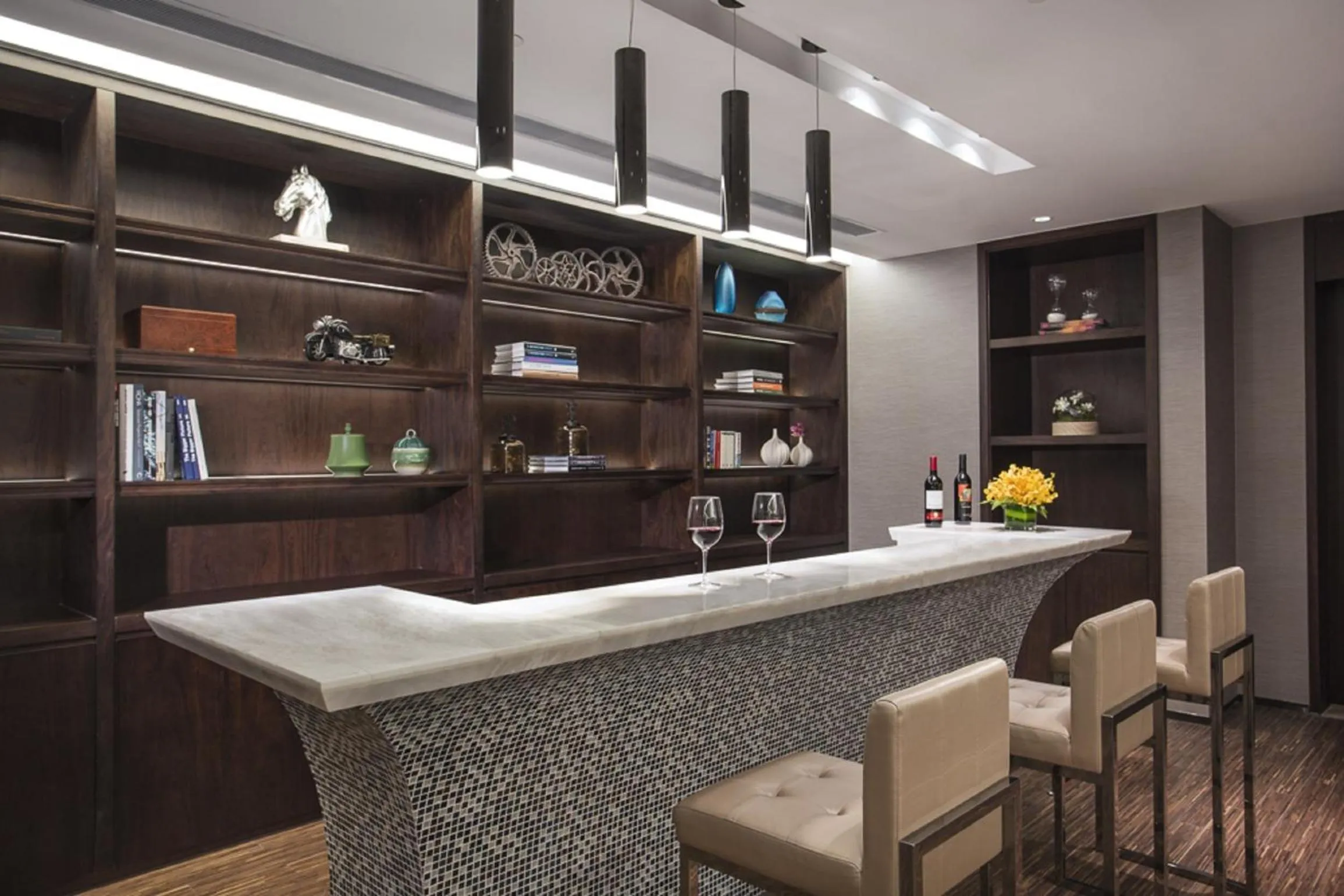 Communal lounge/ TV room in Ascott Heng Shan Shanghai