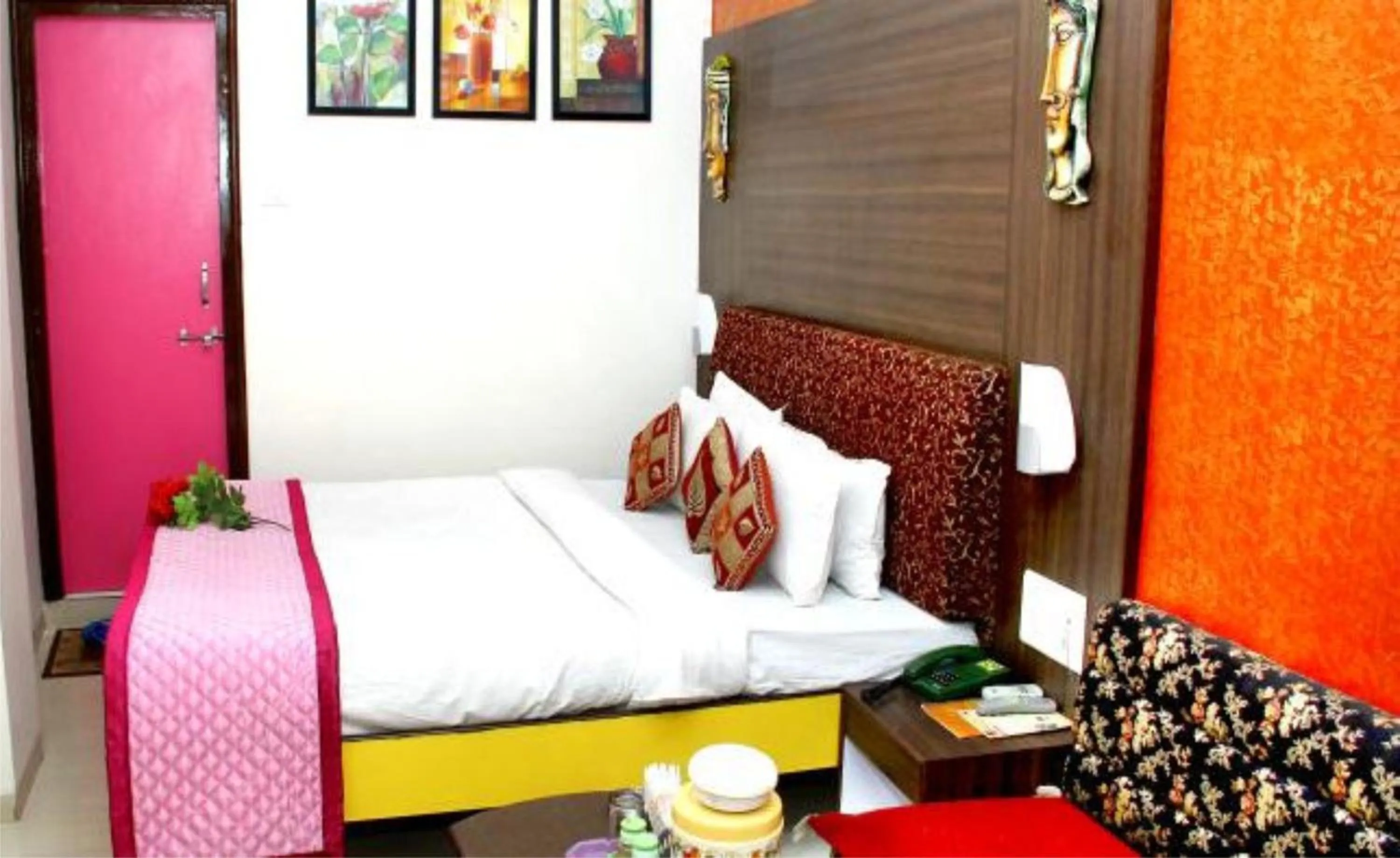 Bed in Hotel Bhagyodaya Residency Bhilwara