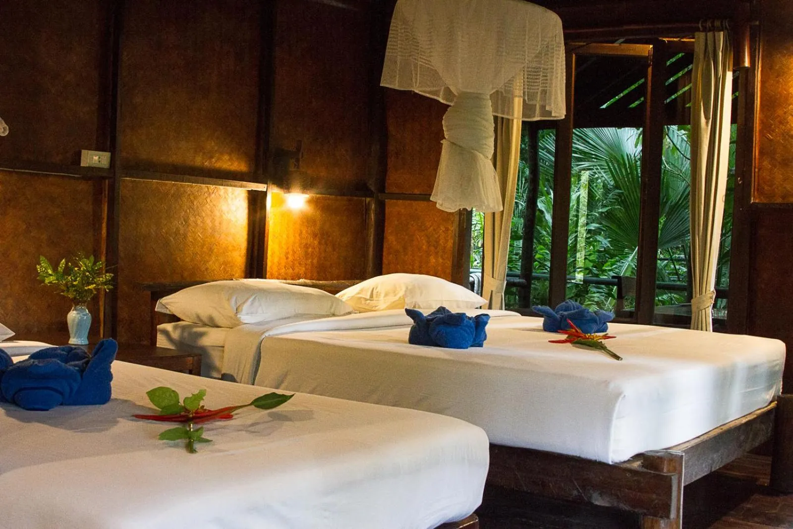 Photo of the whole room, Bed in Khao Sok Riverside Cottages