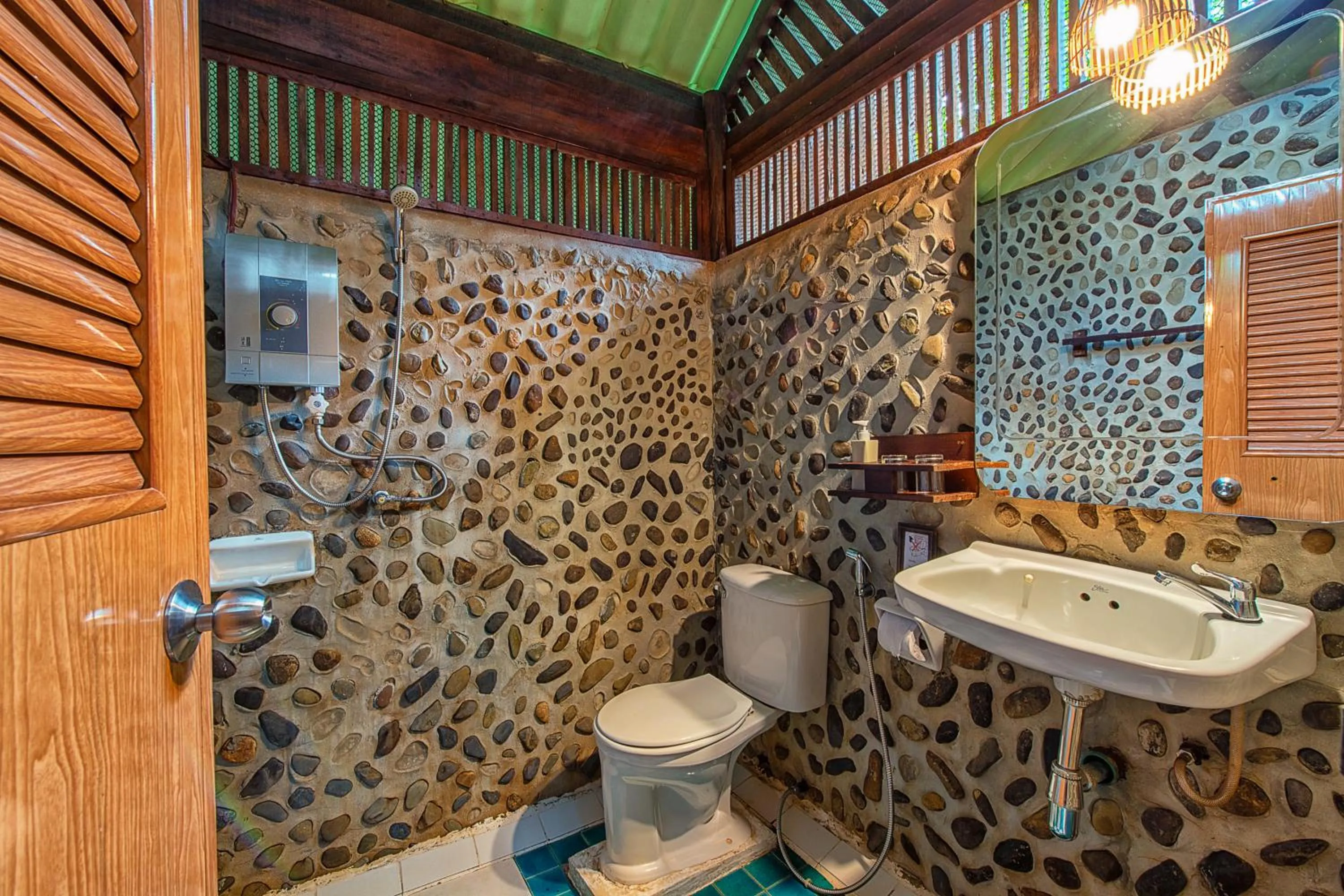 Bathroom in Khao Sok Riverside Cottages