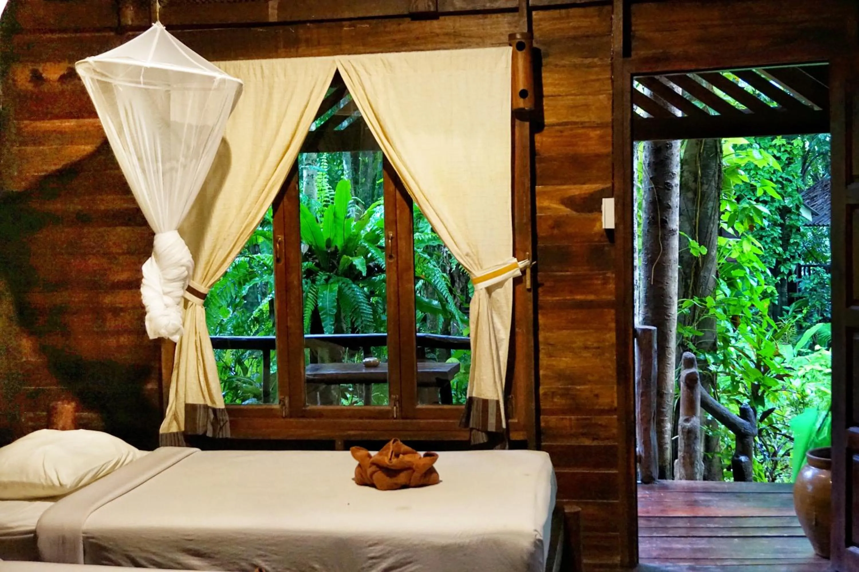 Garden, Bed in Khao Sok Riverside Cottages