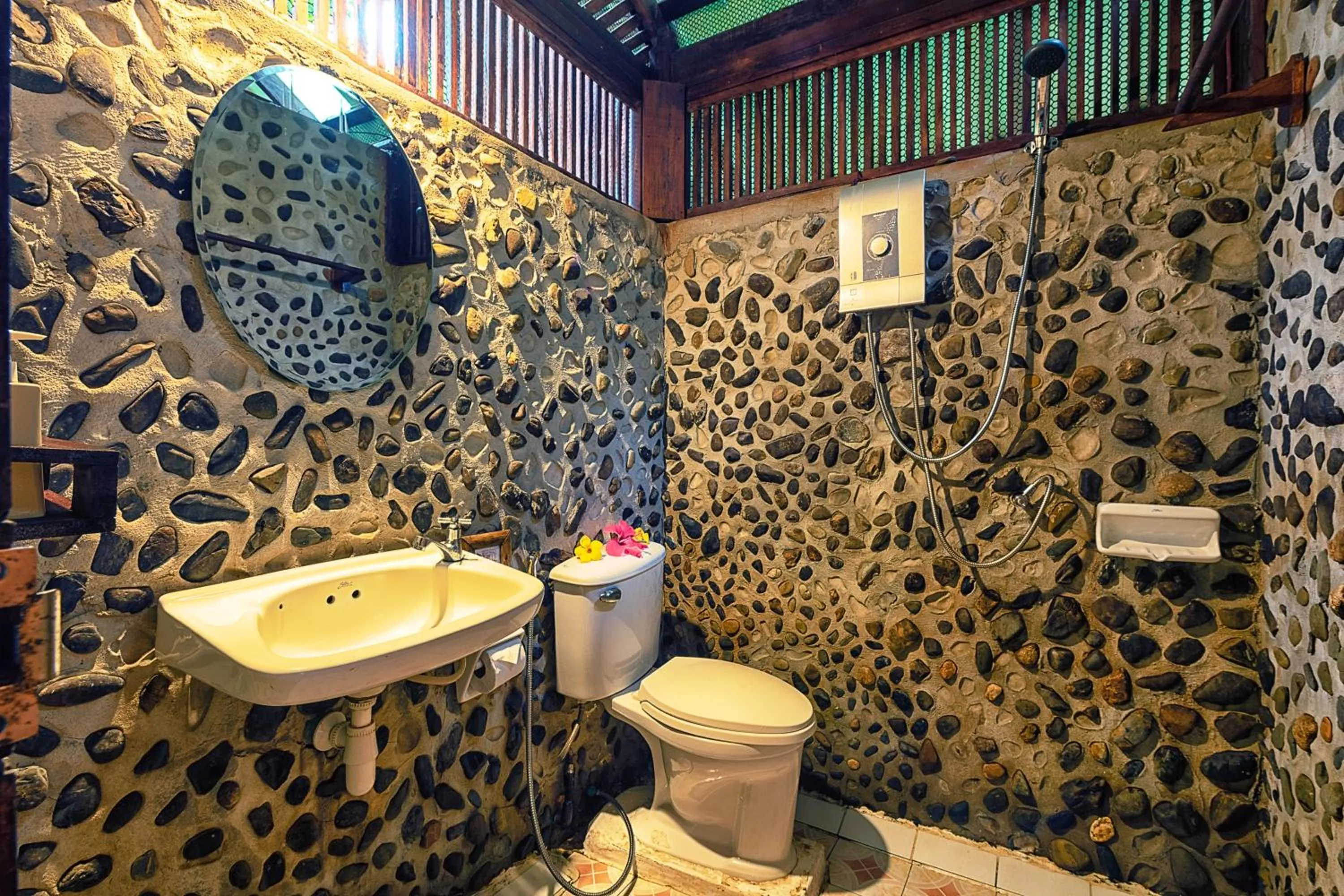 Bathroom in Khao Sok Riverside Cottages