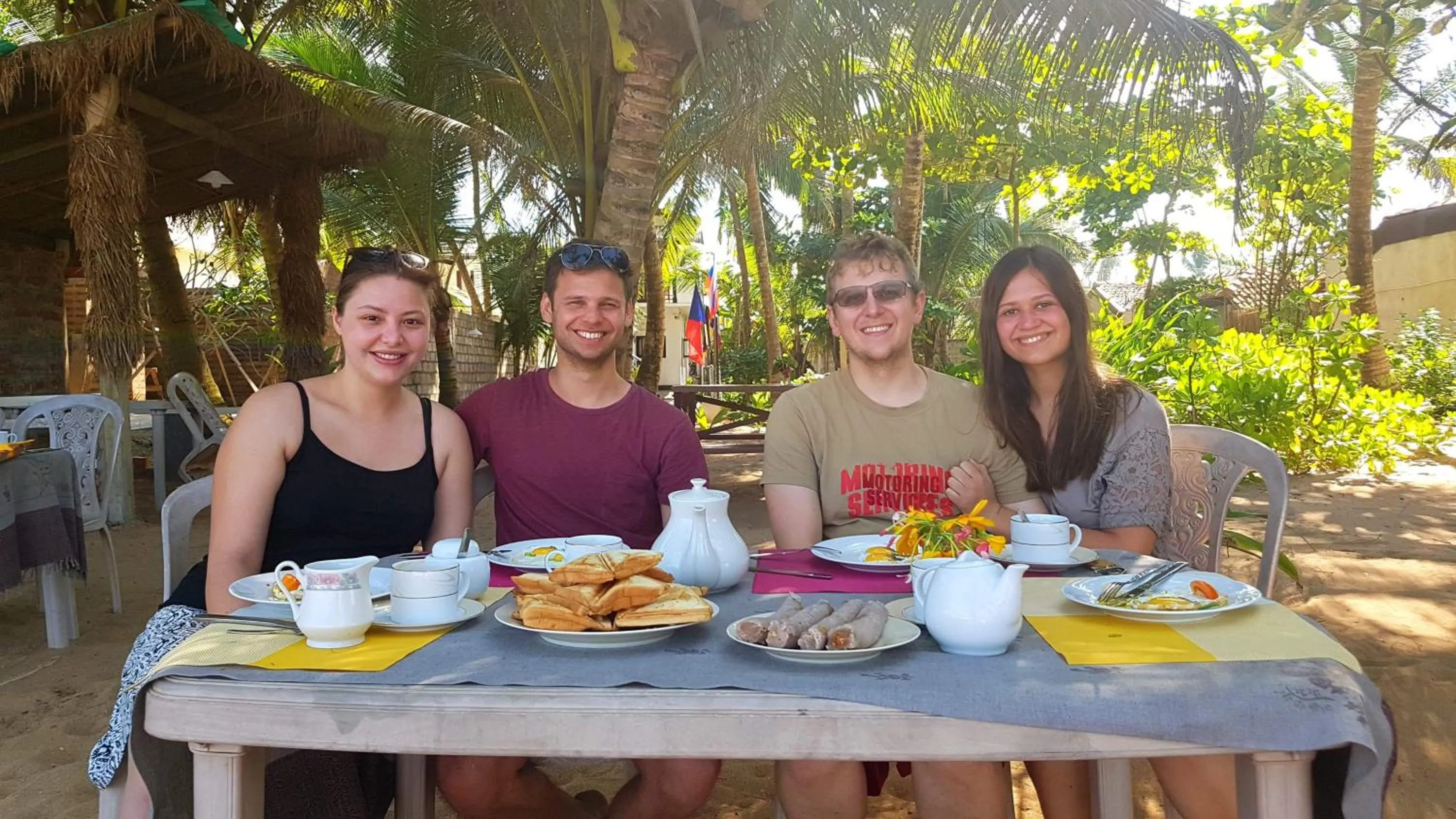 Asian breakfast in Arcade Beach Hotel