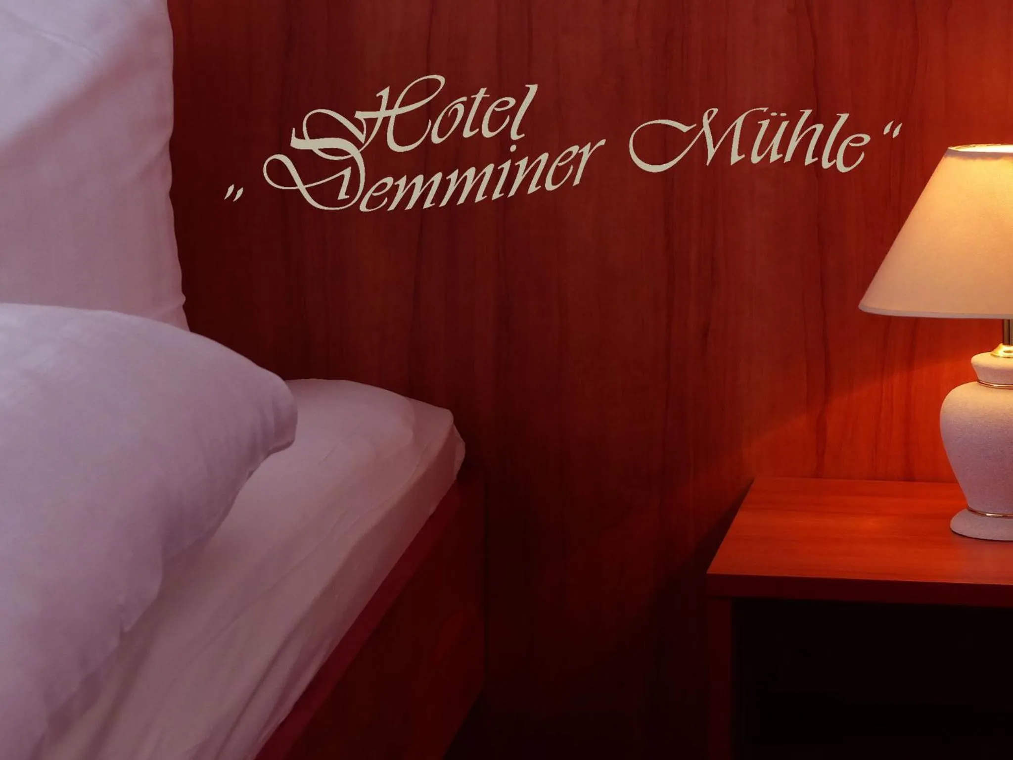 Decorative detail, Bed in Hotel Demminer Mühle