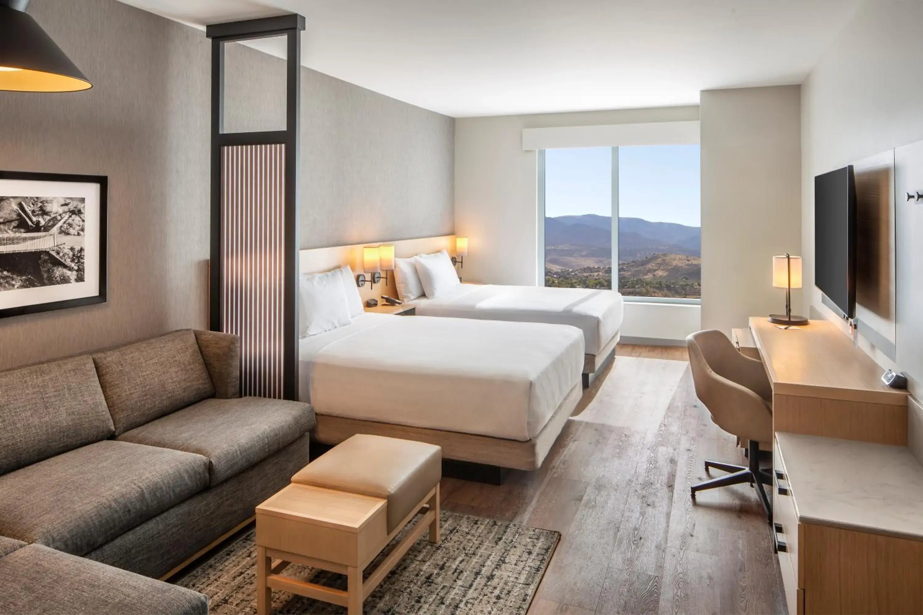 Queen Suite with Two Queen Beds with Sofa Bed and Roll-In Shower - Disability Access in Hyatt Place Reno Queen Suite with Two Queen Beds with Sofa Bed and Roll-In Shower - Disability Access in Hyatt Place Reno