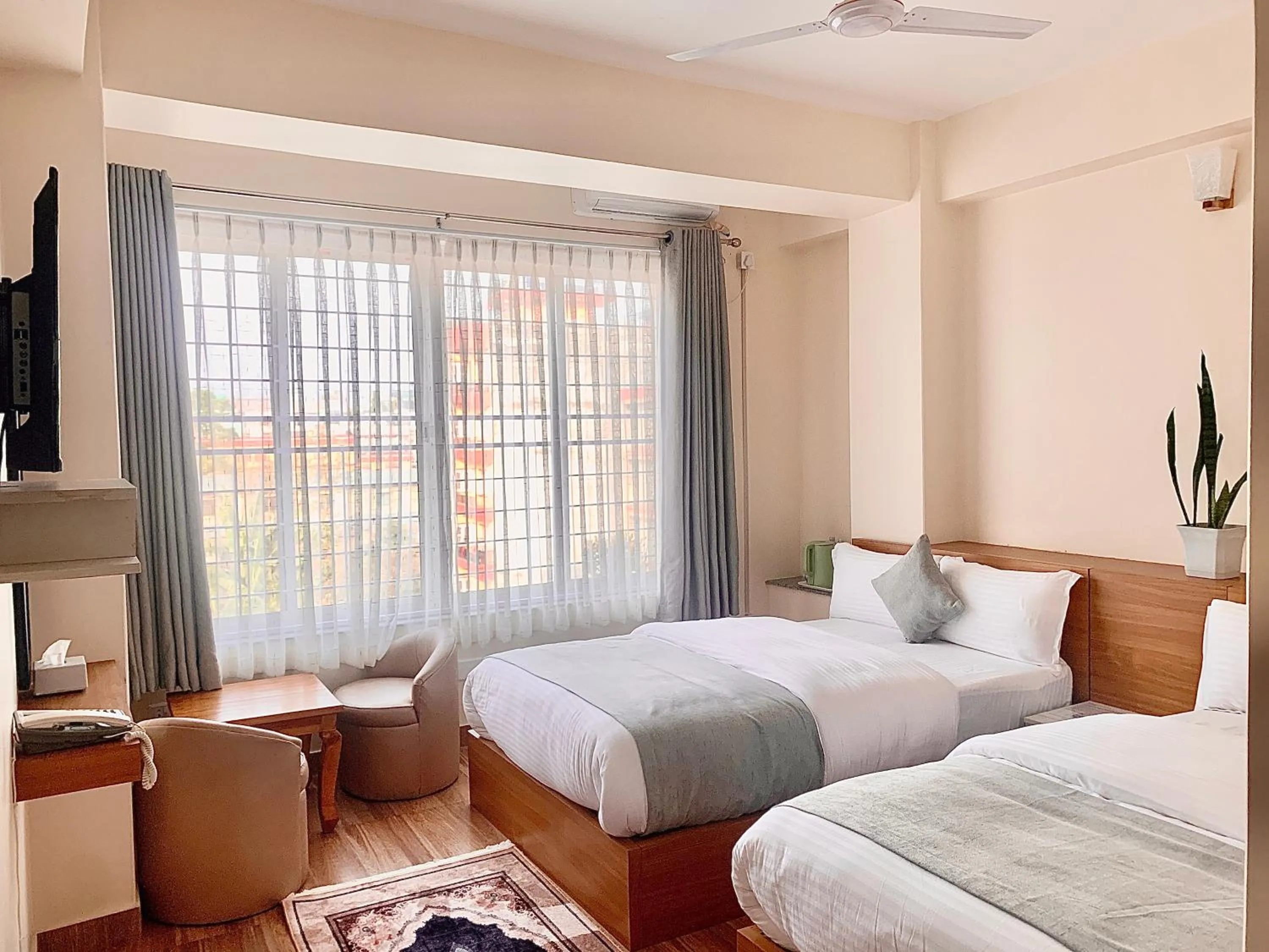 Bed in Namaste Guest House