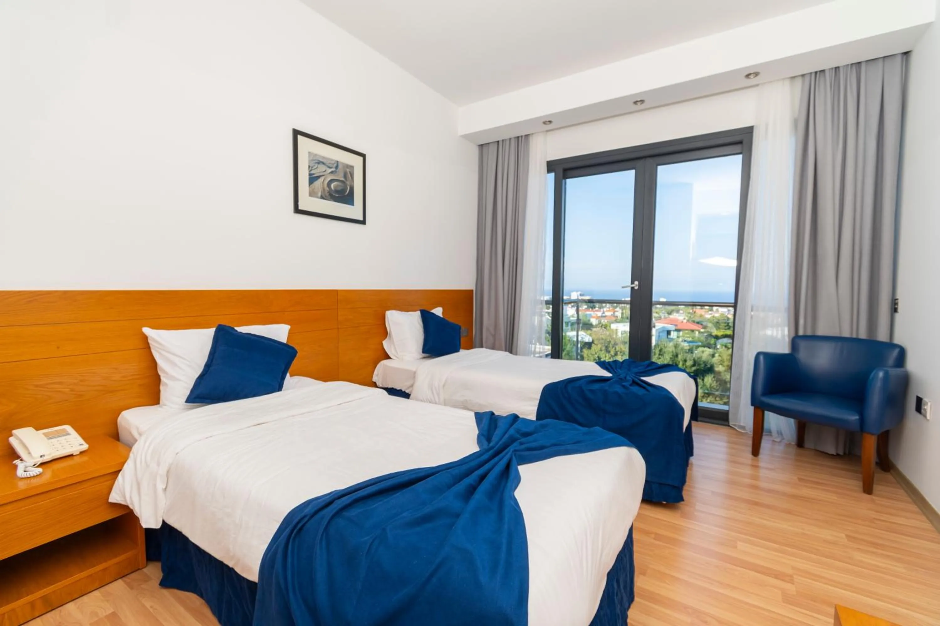 Bed in Bellapais Oasis Hotel