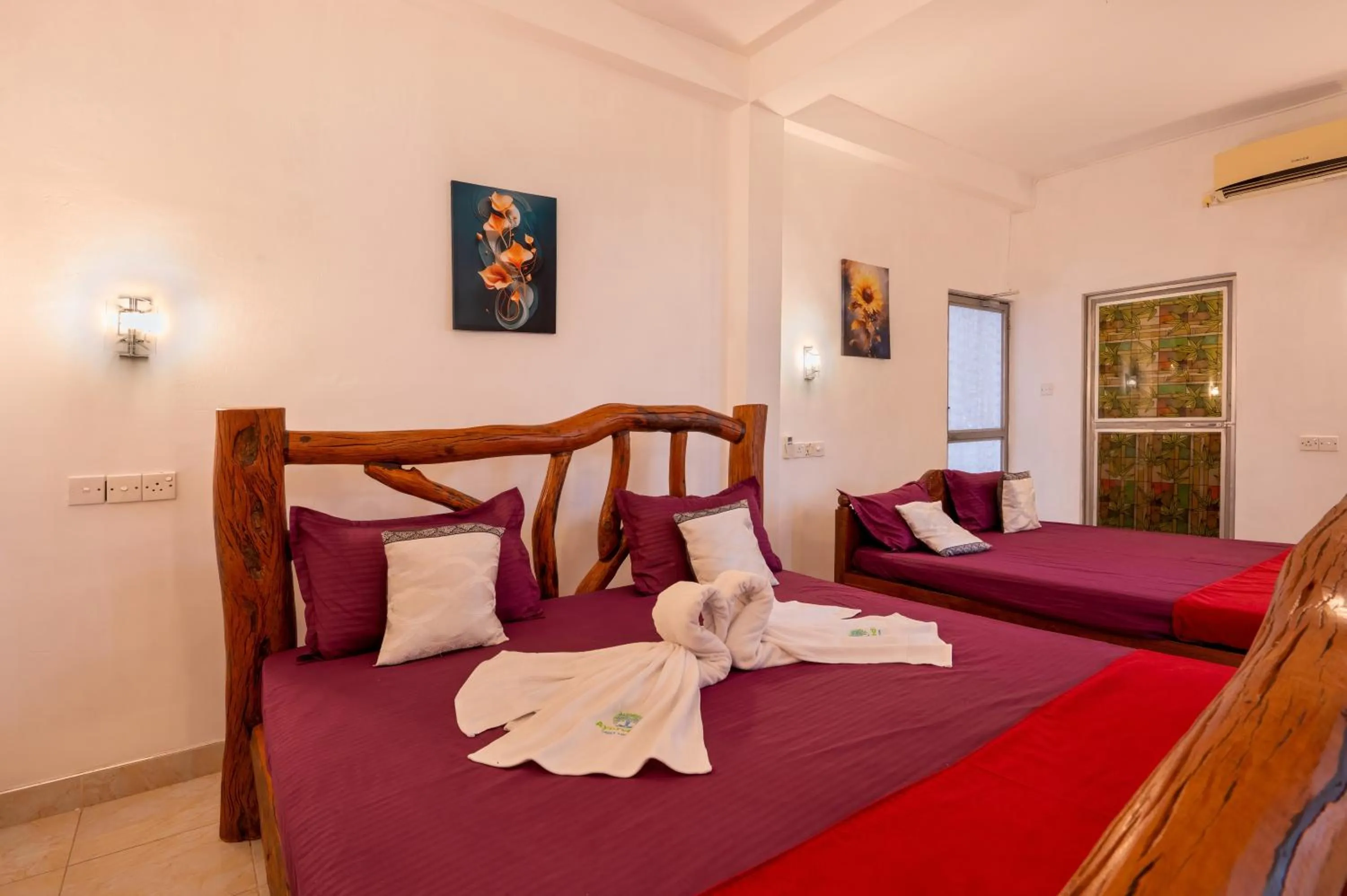 Bedroom, Bed in Ayurvedic Lanka Wellness Hotel