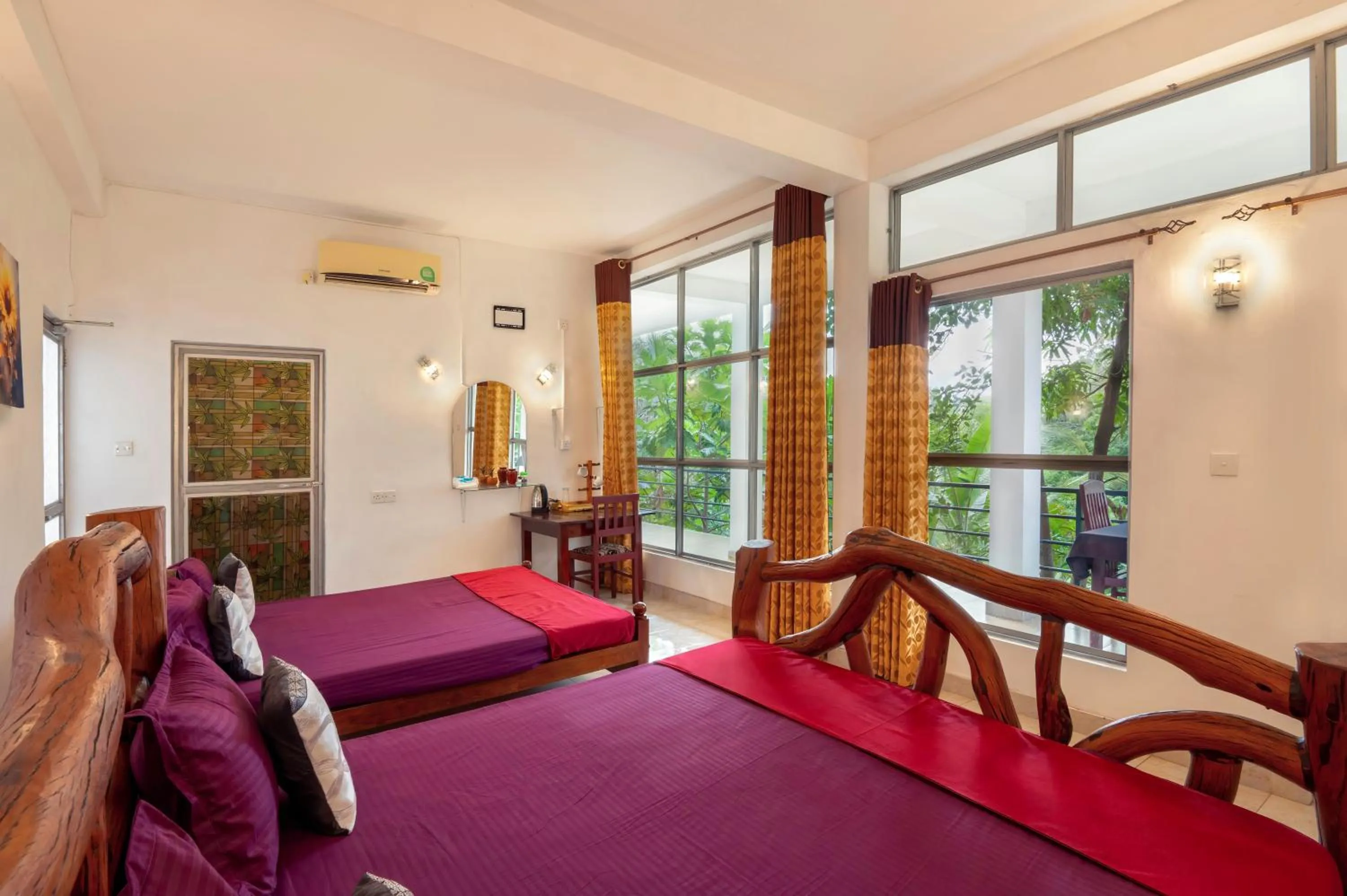 Bedroom, Bed in Ayurvedic Lanka Wellness Hotel