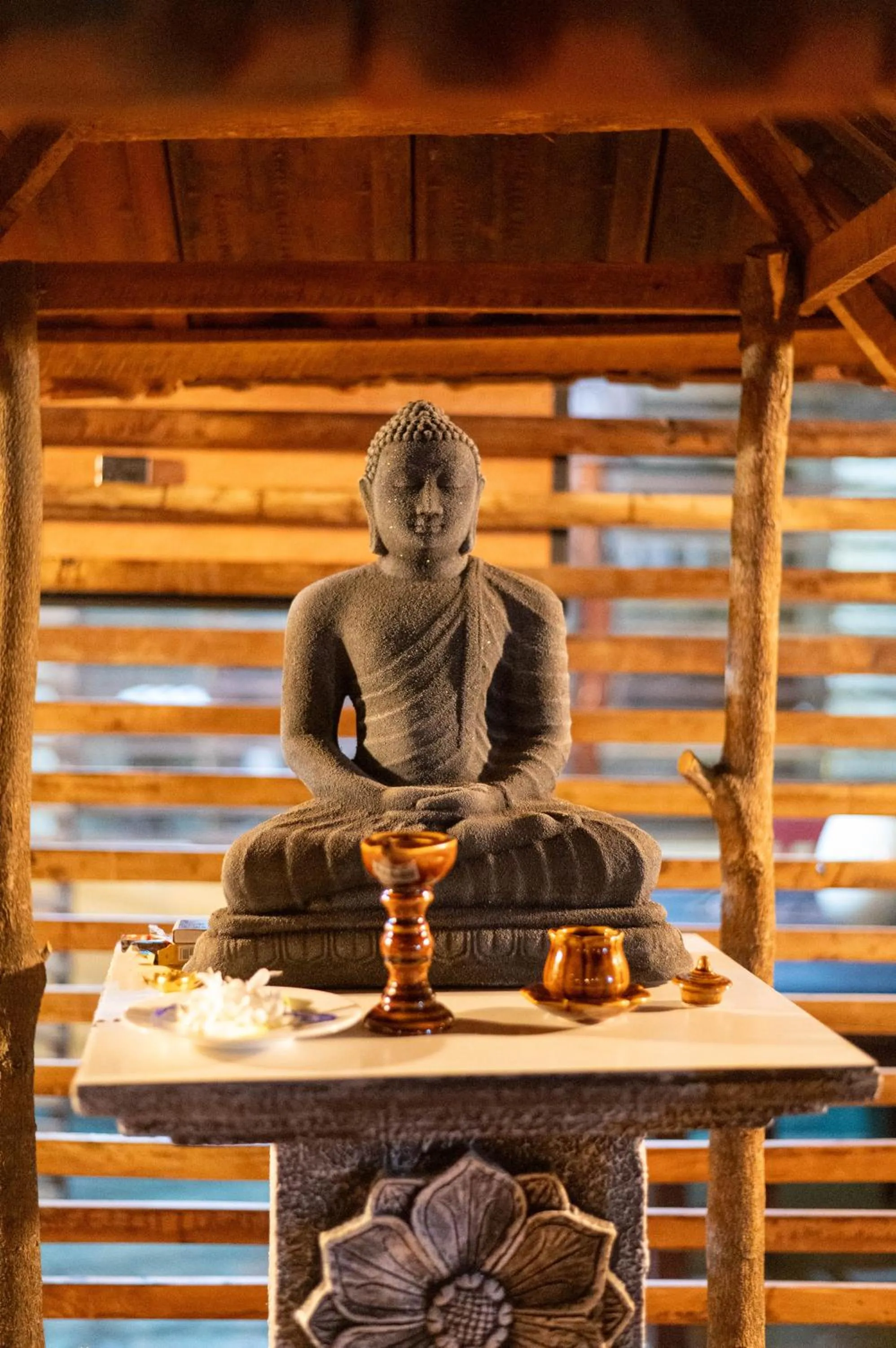 Decorative detail in Ayurvedic Lanka Wellness Hotel