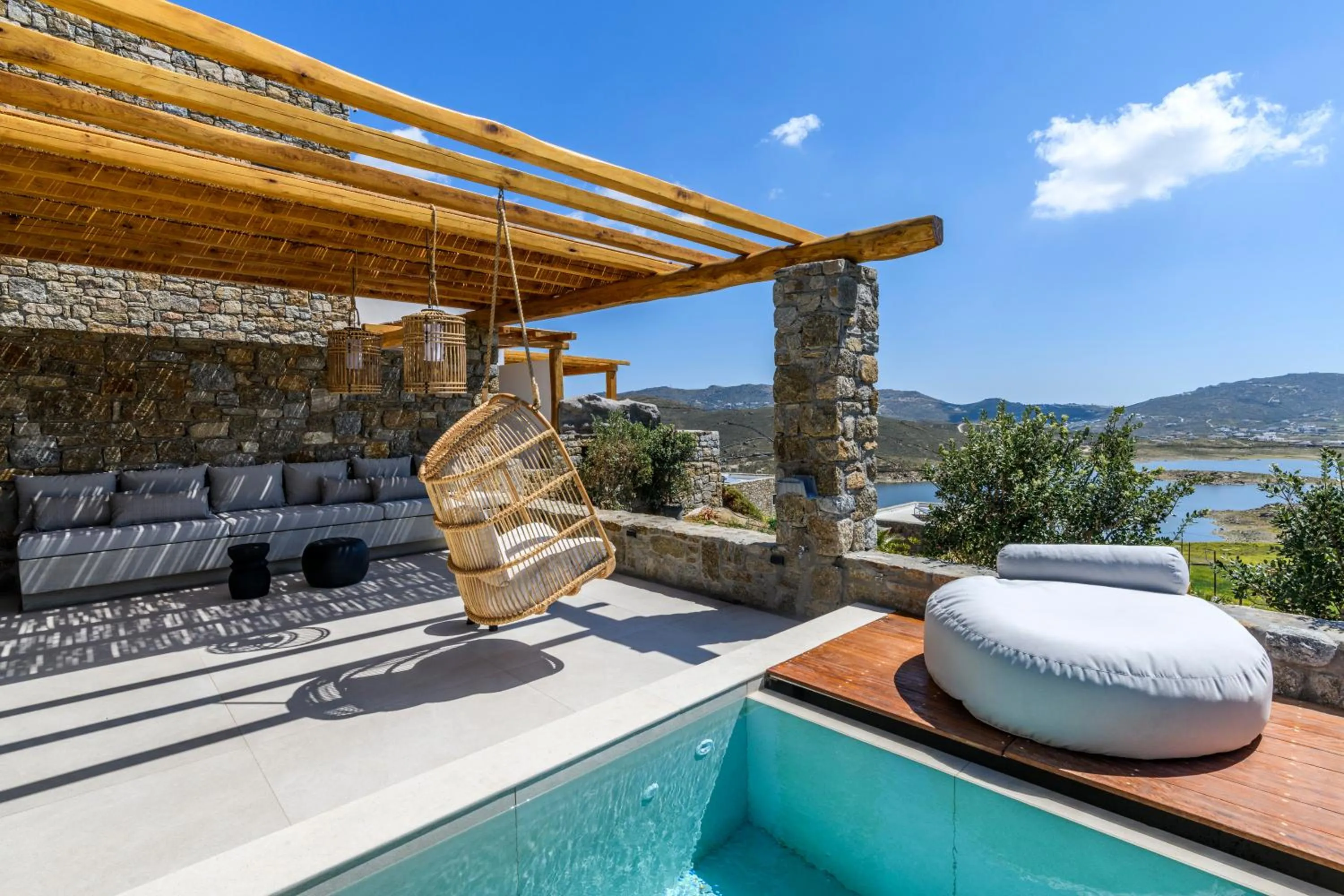 Patio in Nasta Suites & Villas Intentional Living Mykonos