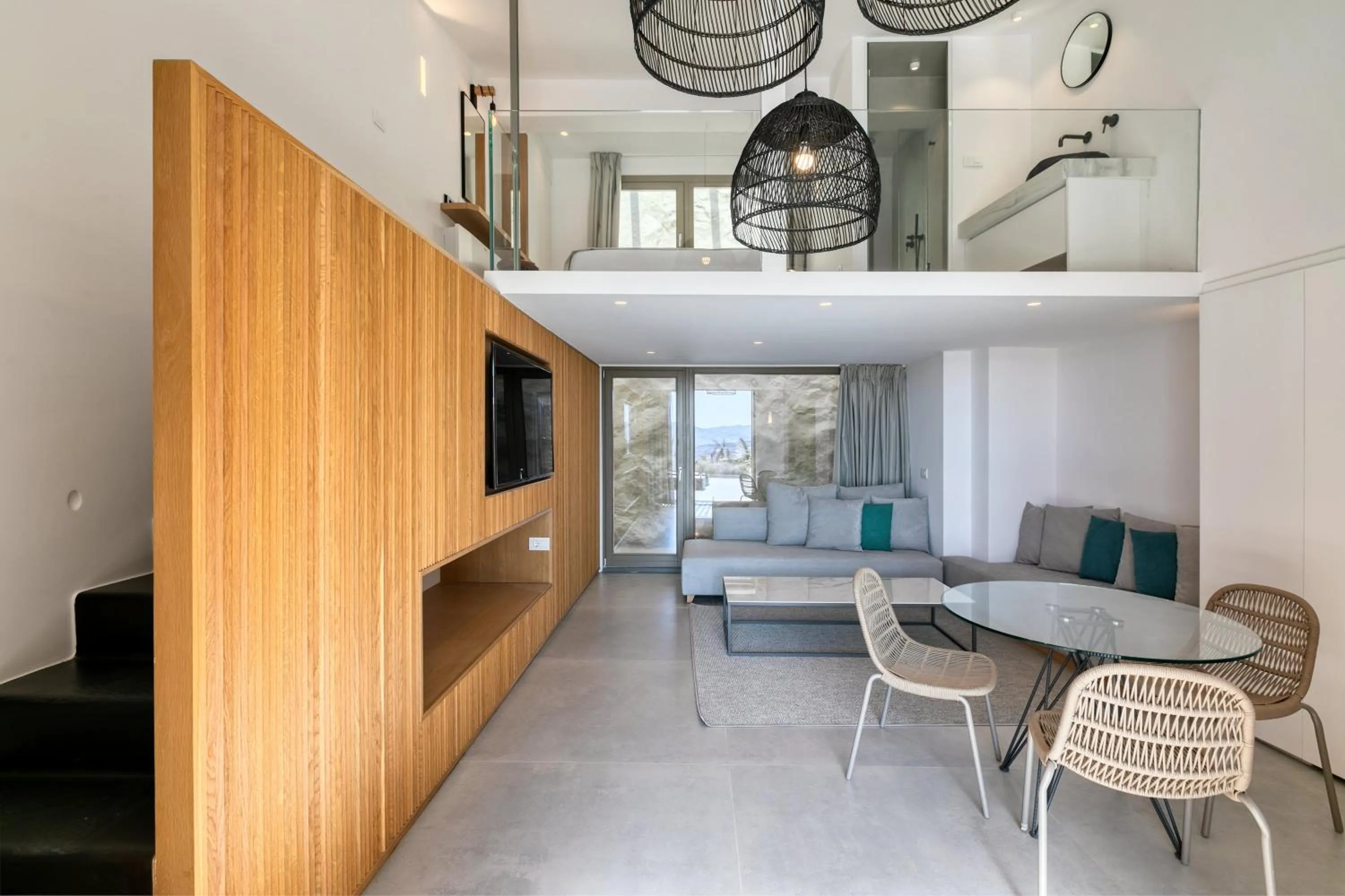 TV and multimedia in Nasta Suites & Villas Intentional Living Mykonos