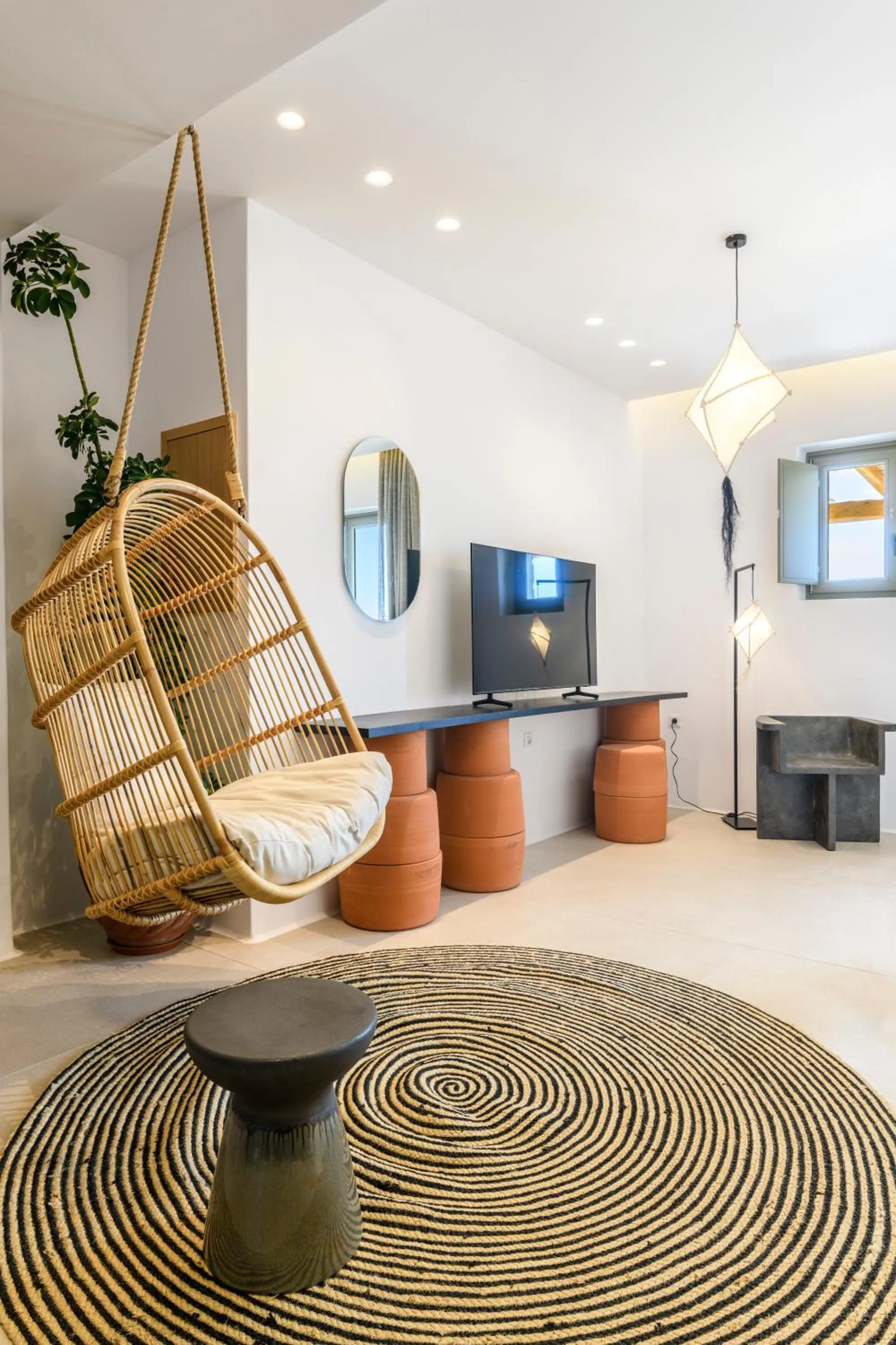 TV and multimedia in Nasta Suites & Villas Intentional Living Mykonos