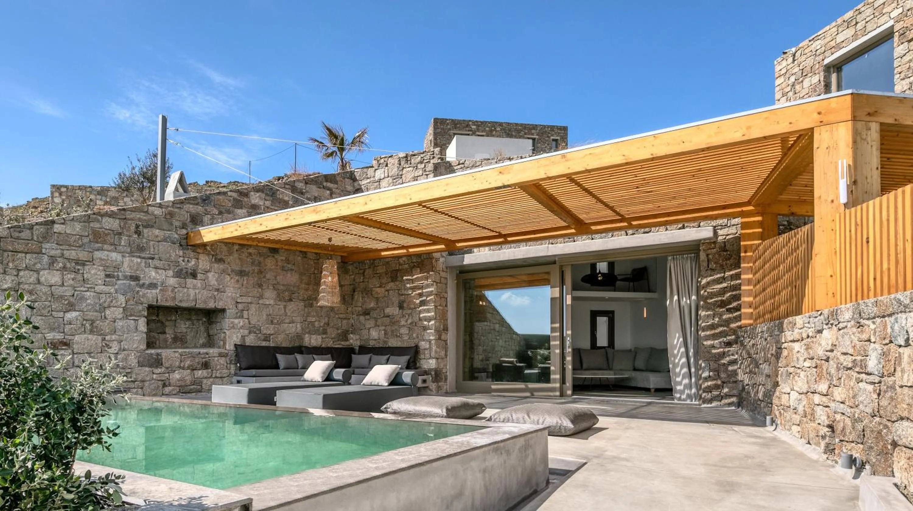 Patio in Nasta Suites & Villas Intentional Living Mykonos