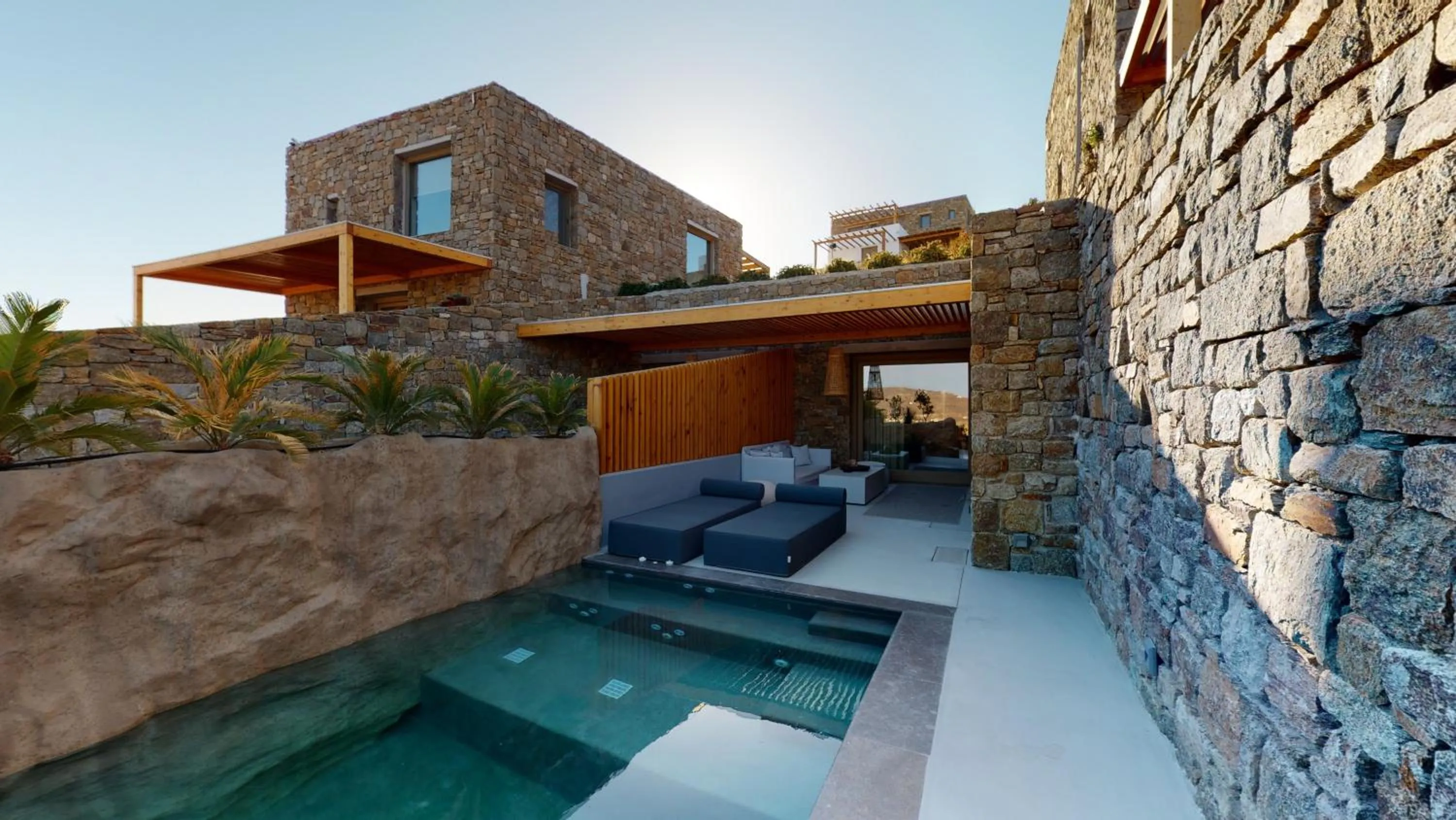 Patio in Nasta Suites & Villas Intentional Living Mykonos