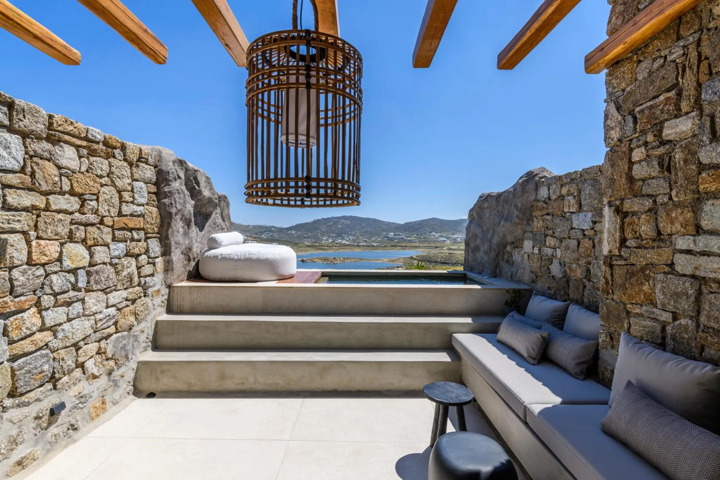 Patio in Nasta Suites & Villas Intentional Living Mykonos
