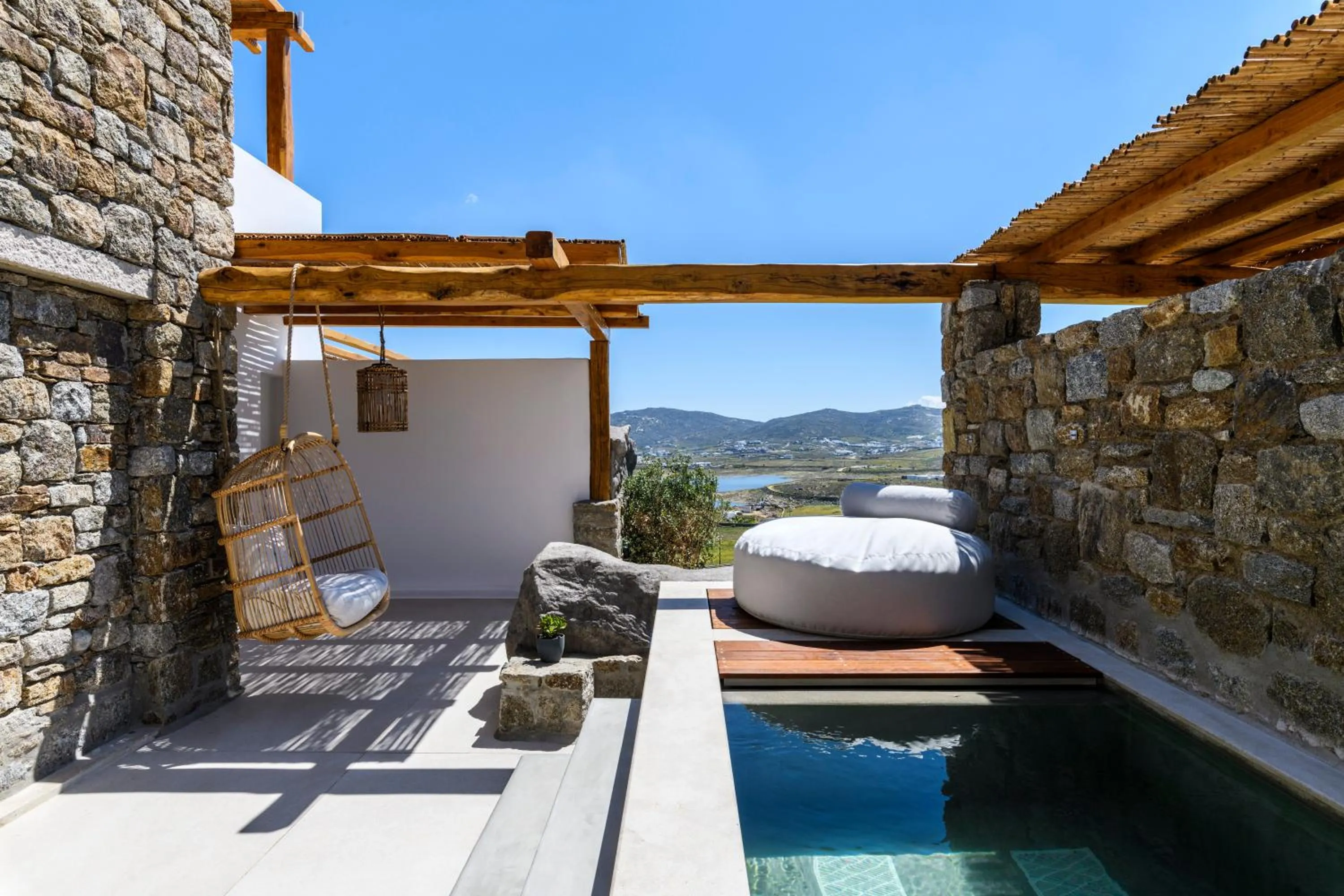 Patio in Nasta Suites & Villas Intentional Living Mykonos