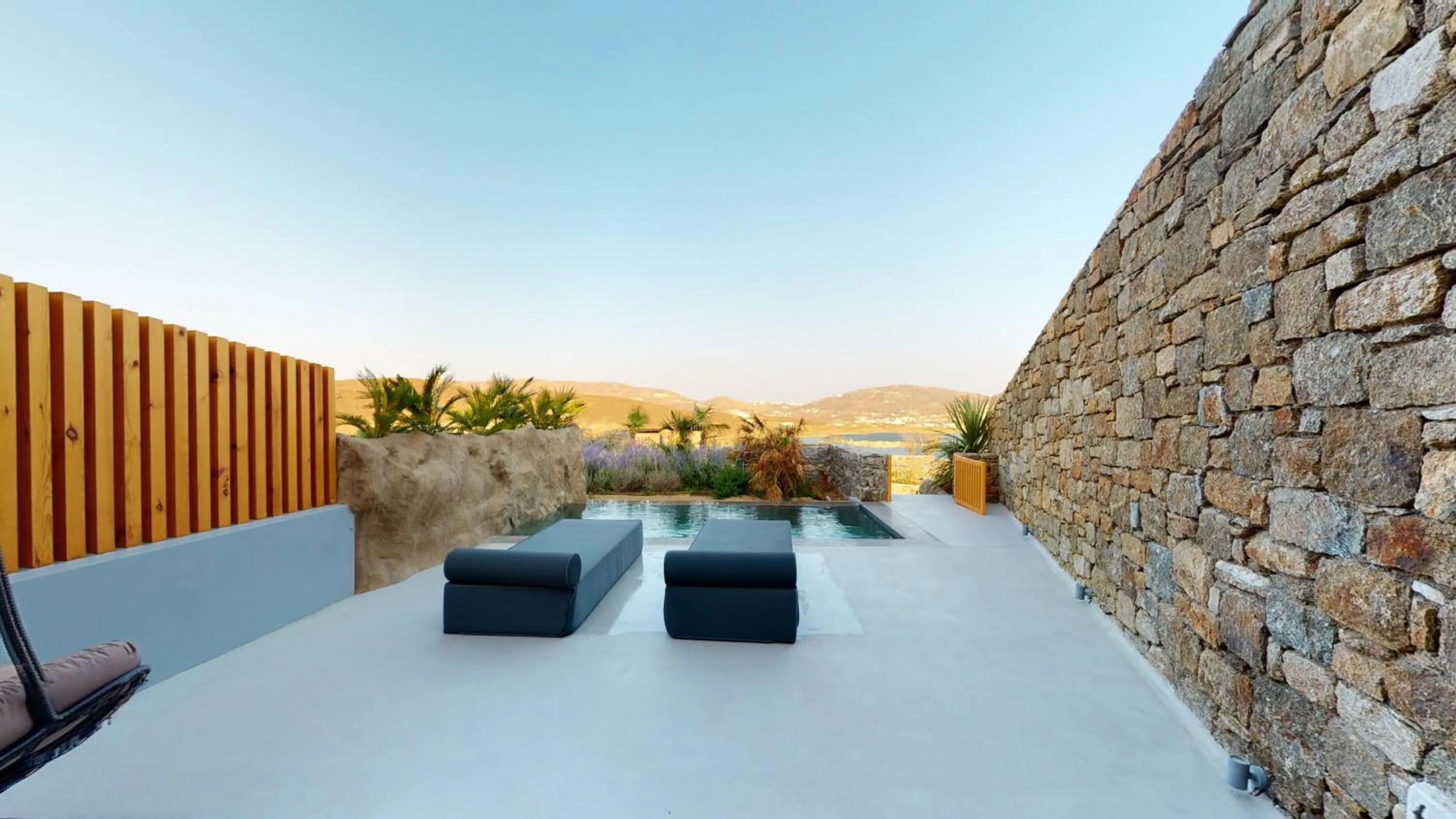 Patio in Nasta Suites & Villas Intentional Living Mykonos