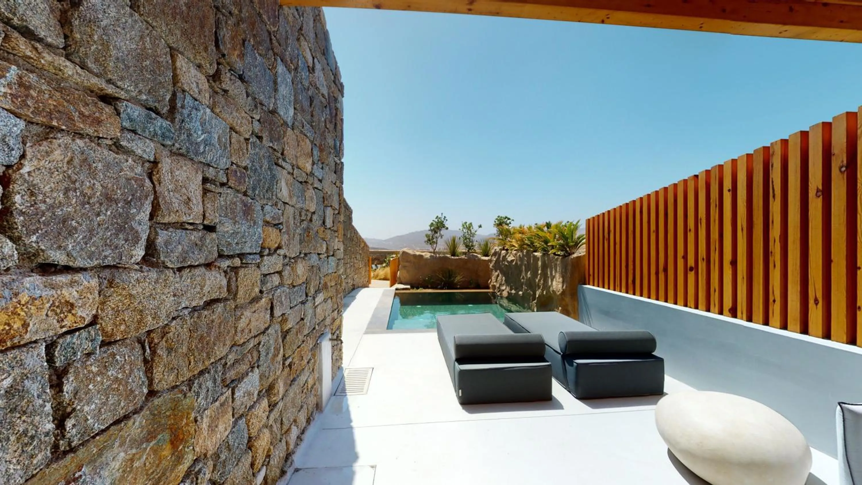 Patio in Nasta Suites & Villas Intentional Living Mykonos