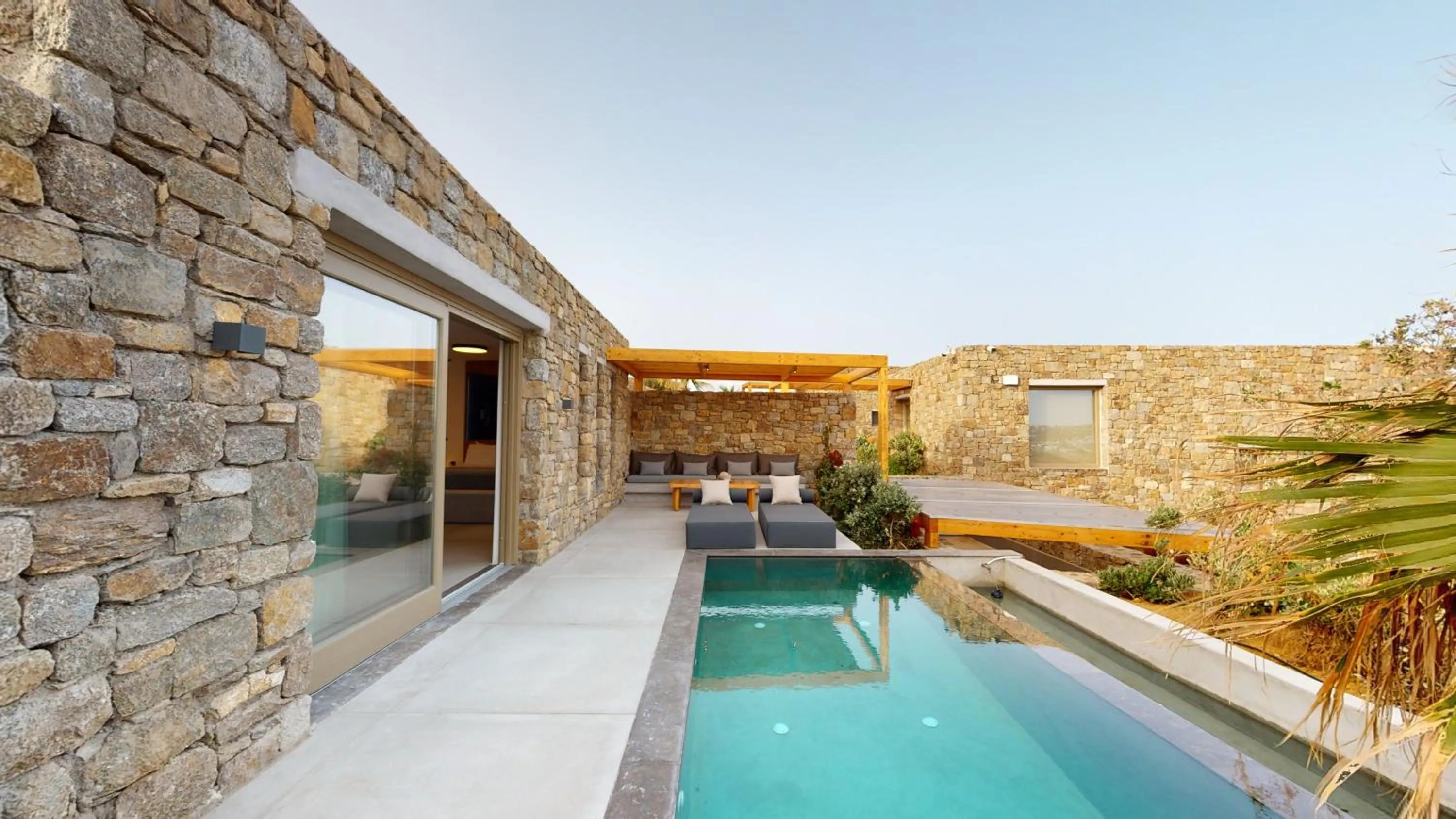 Patio in Nasta Suites & Villas Intentional Living Mykonos