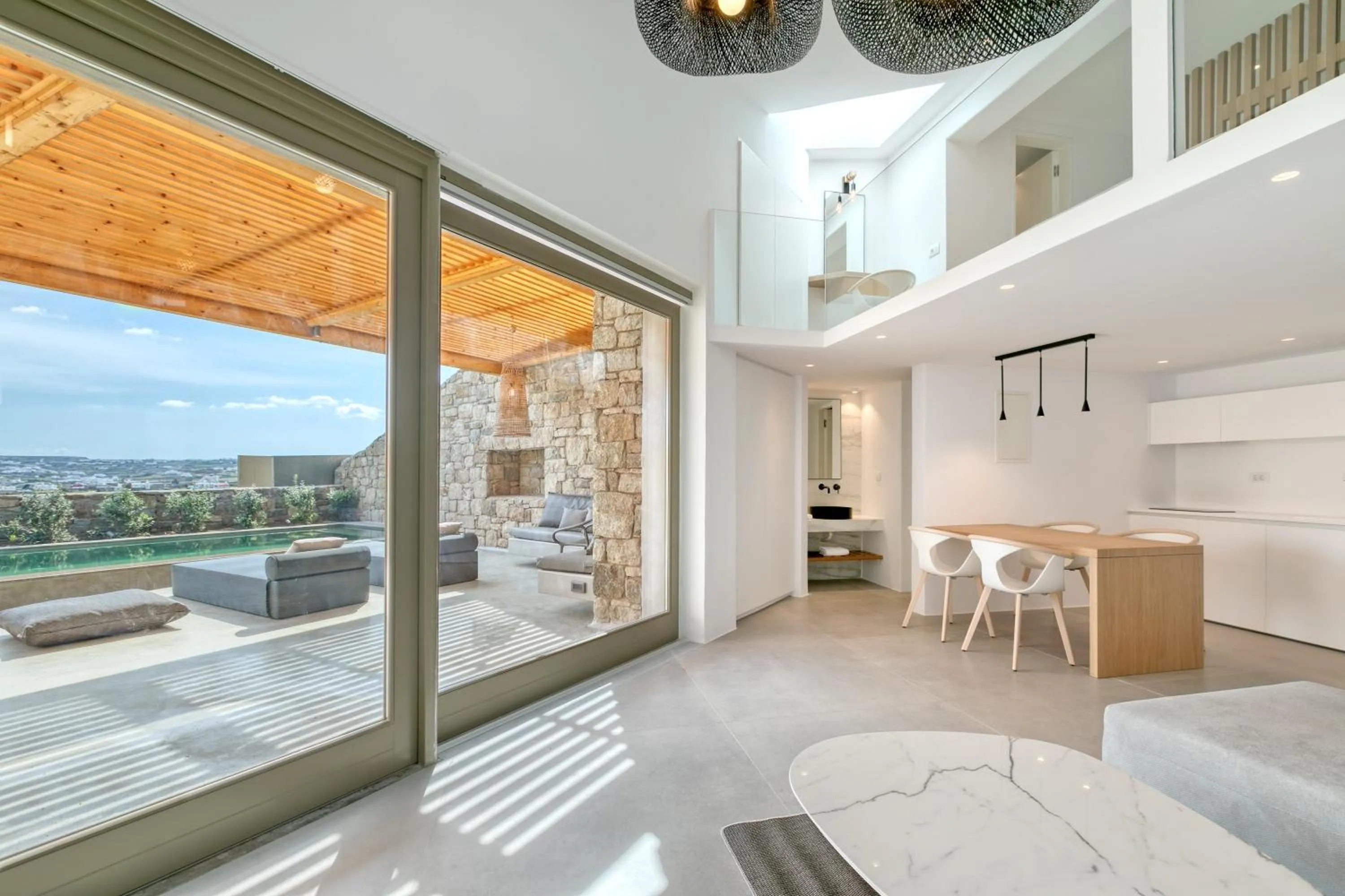 Patio in Nasta Suites & Villas Intentional Living Mykonos