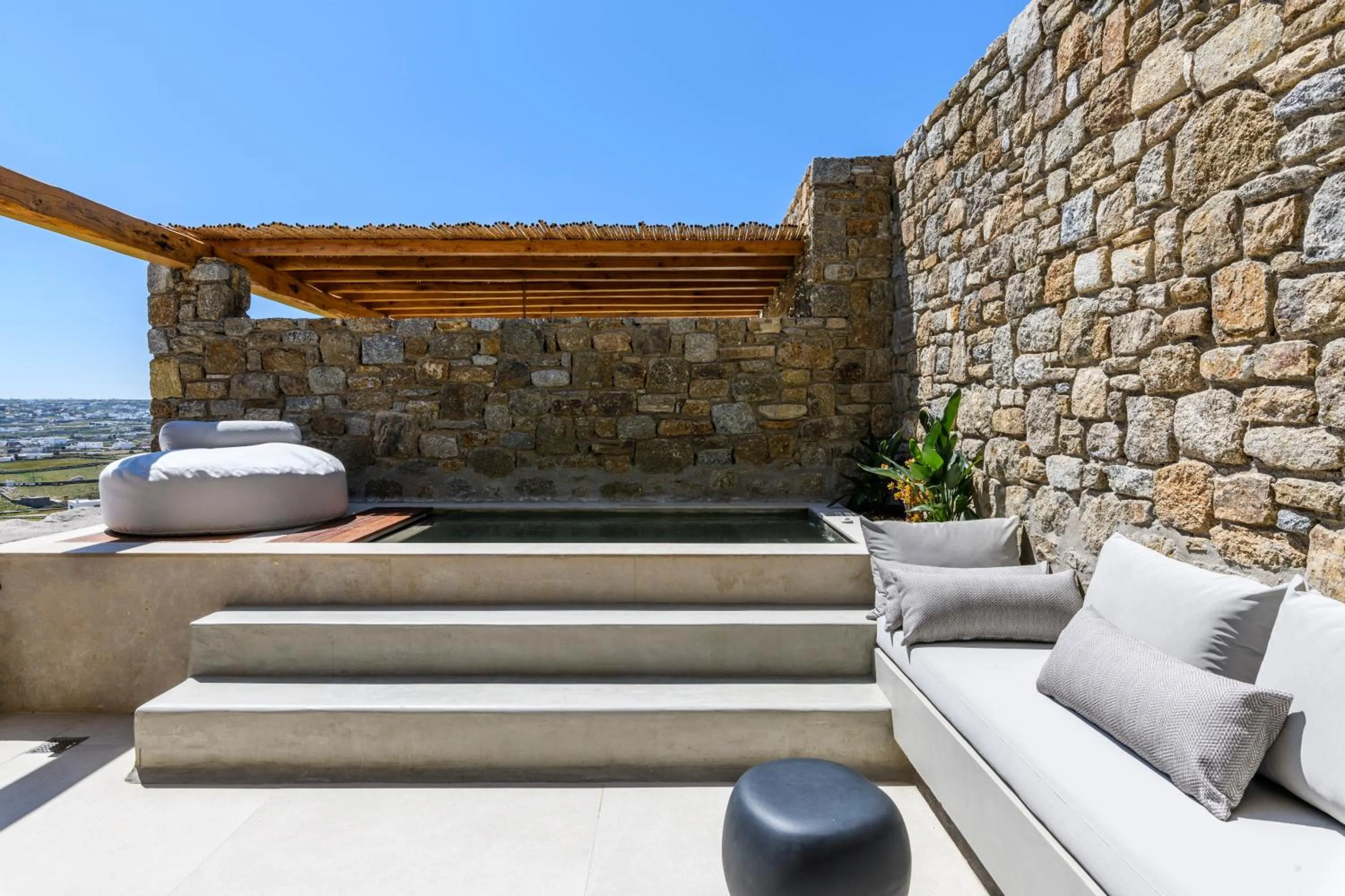 Balcony/Terrace in Nasta Suites & Villas Intentional Living Mykonos