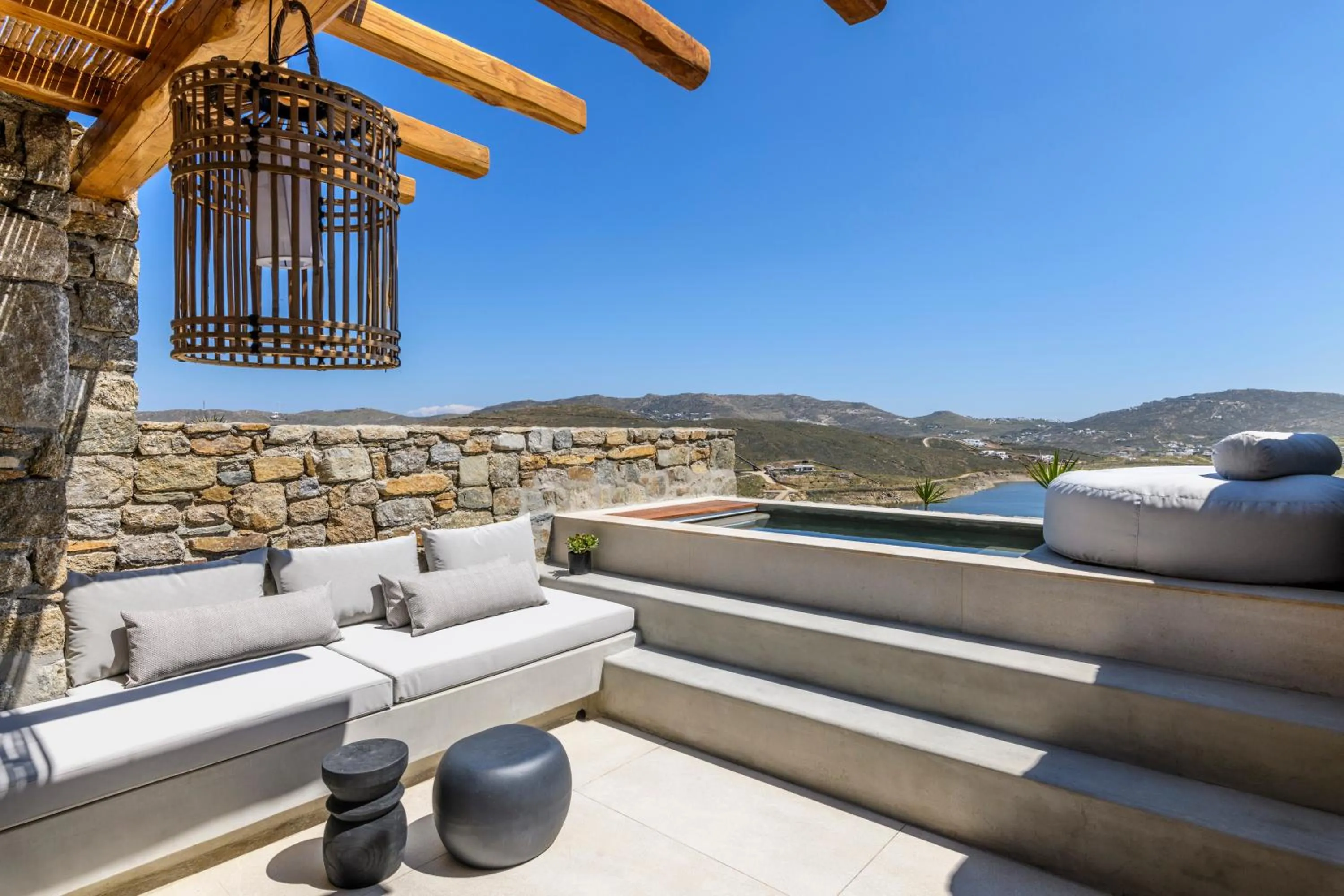 Patio in Nasta Suites & Villas Intentional Living Mykonos