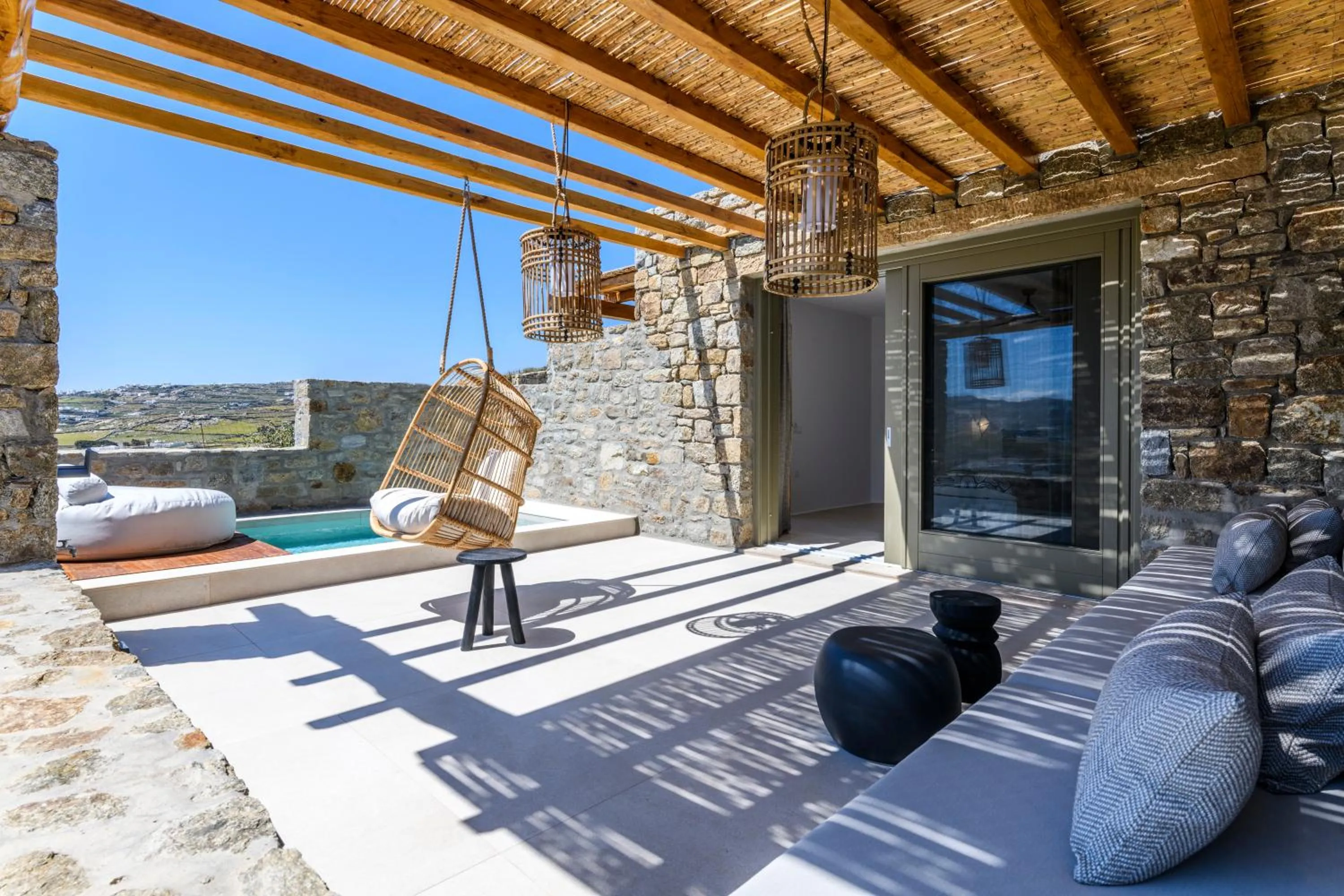 Patio in Nasta Suites & Villas Intentional Living Mykonos