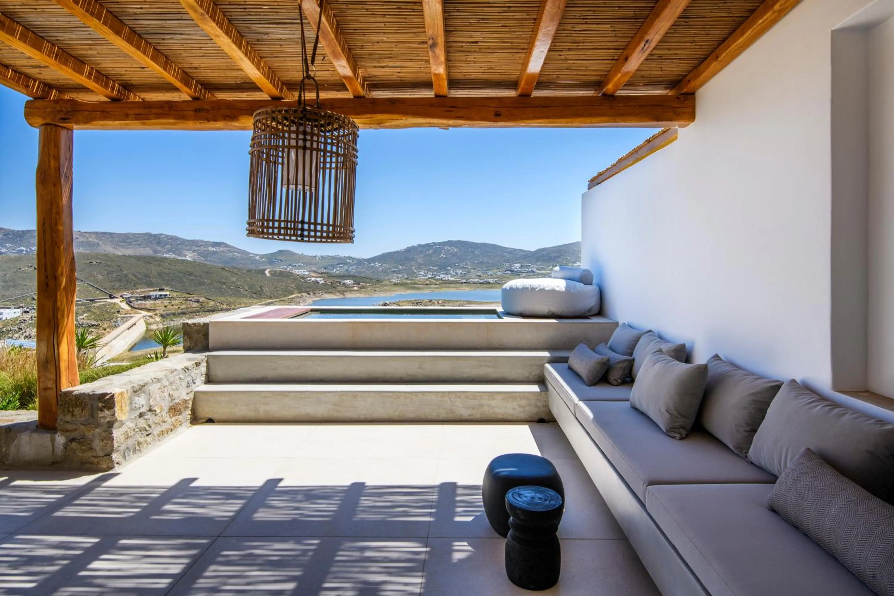 Patio in Nasta Suites & Villas Intentional Living Mykonos