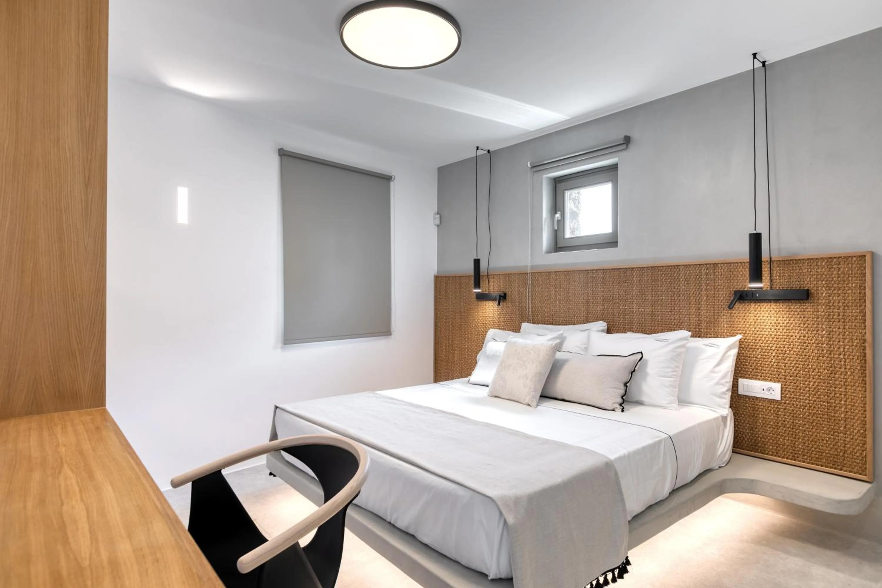 Bed in Nasta Suites & Villas Intentional Living Mykonos