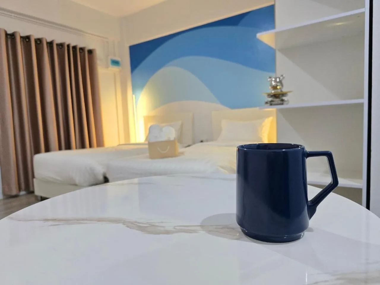 Bed in SRINN Hotel Pattaya Klang