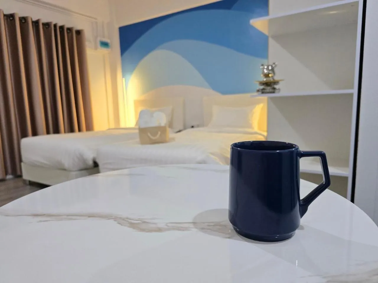 Bed in SRINN Hotel Pattaya Klang