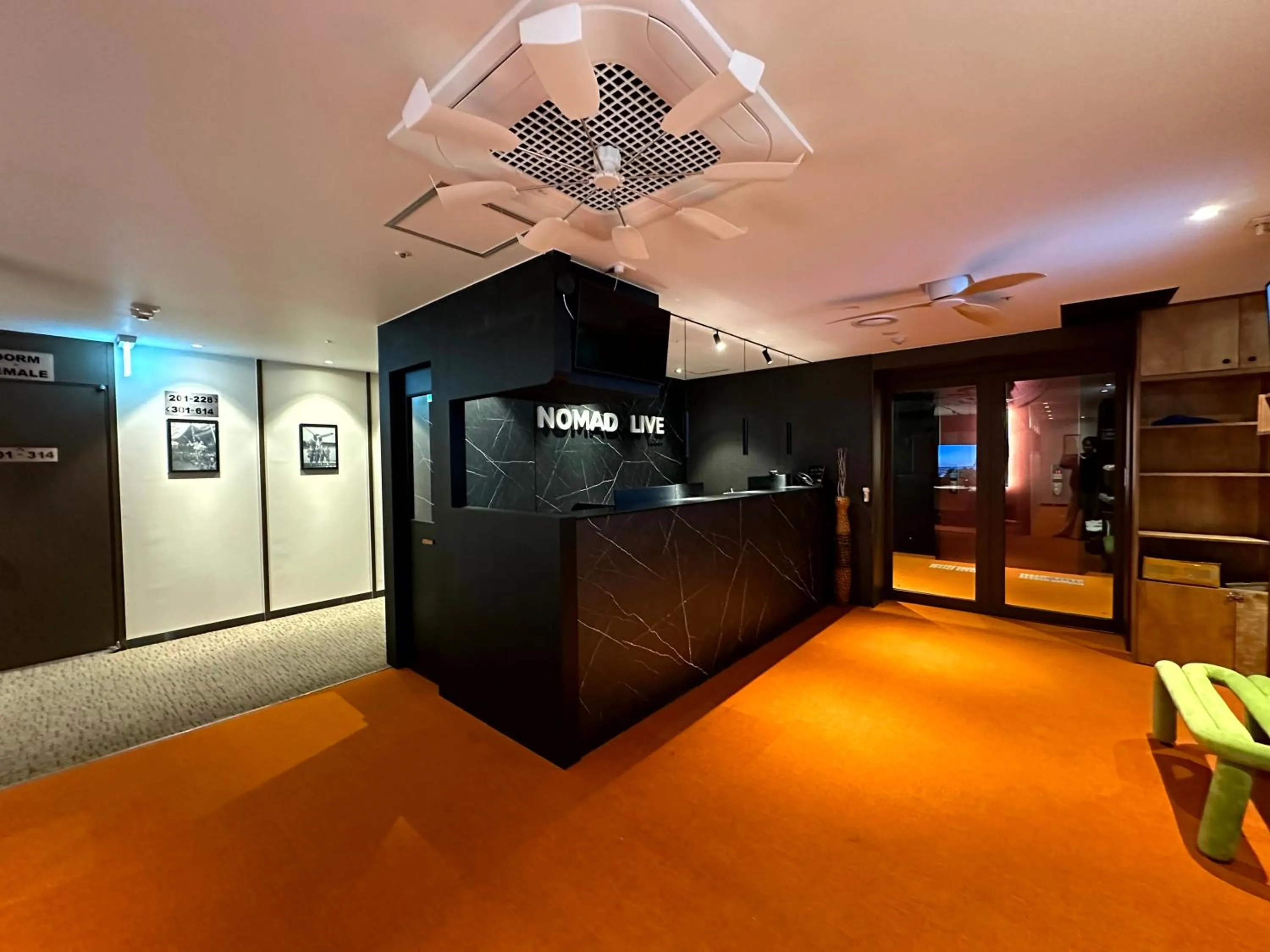 Lobby or reception in Nomad Live Hostel