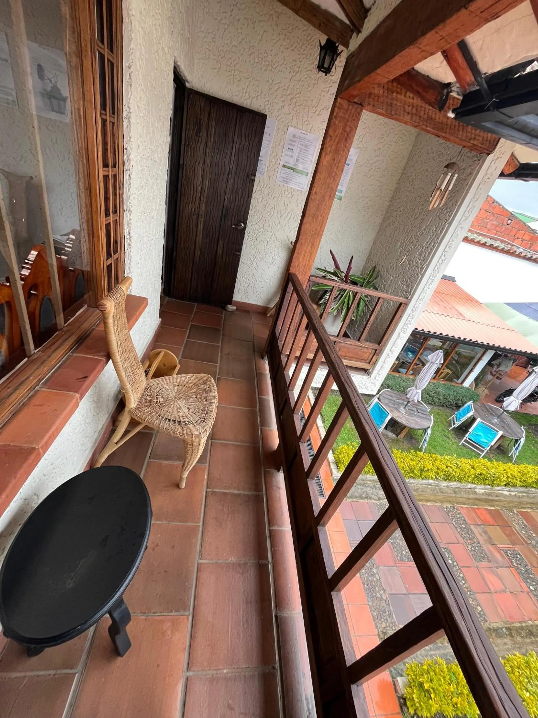 Balcony/Terrace in Blau Hotel&Café