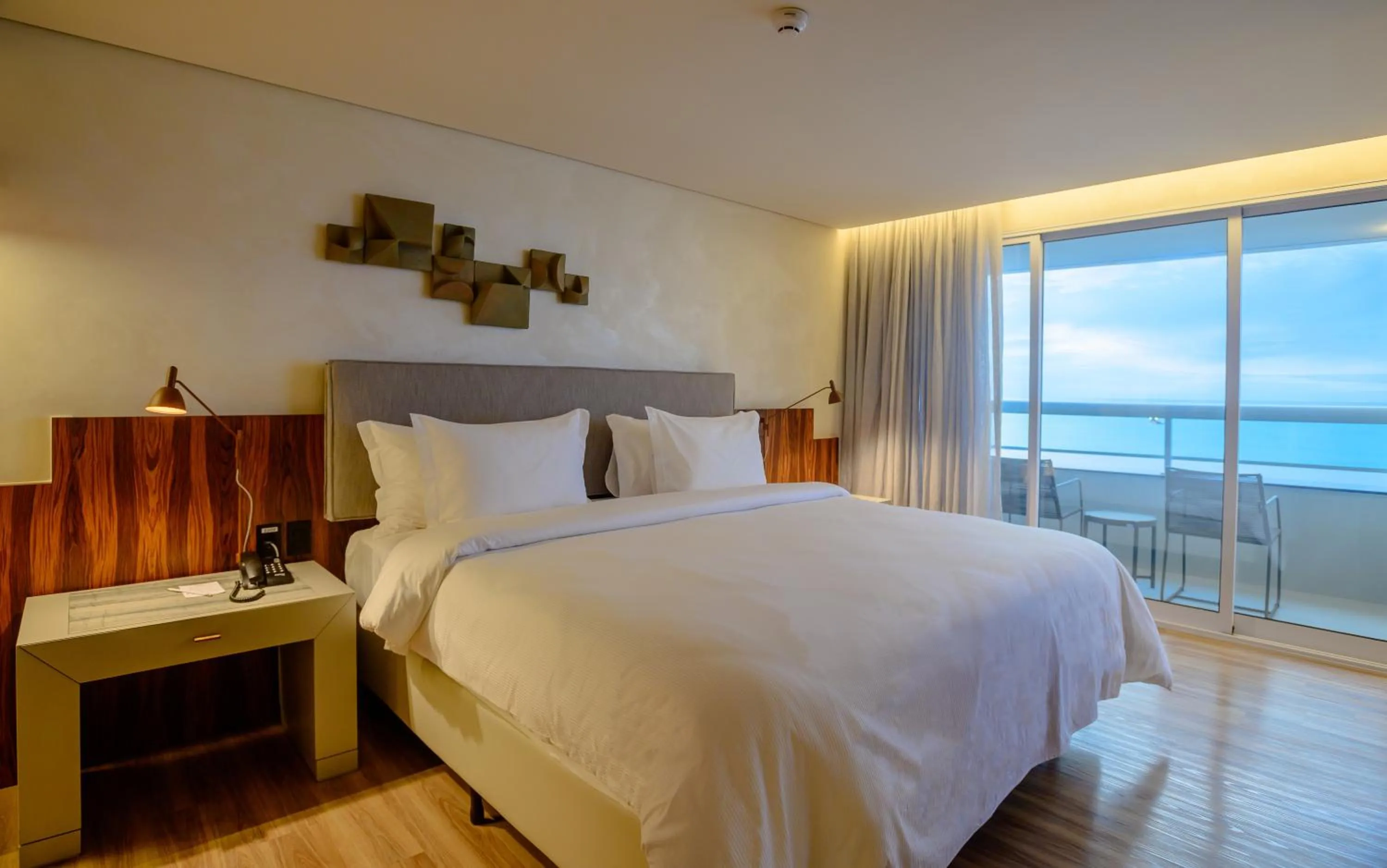 Bed in Hotel Luzeiros Fortaleza