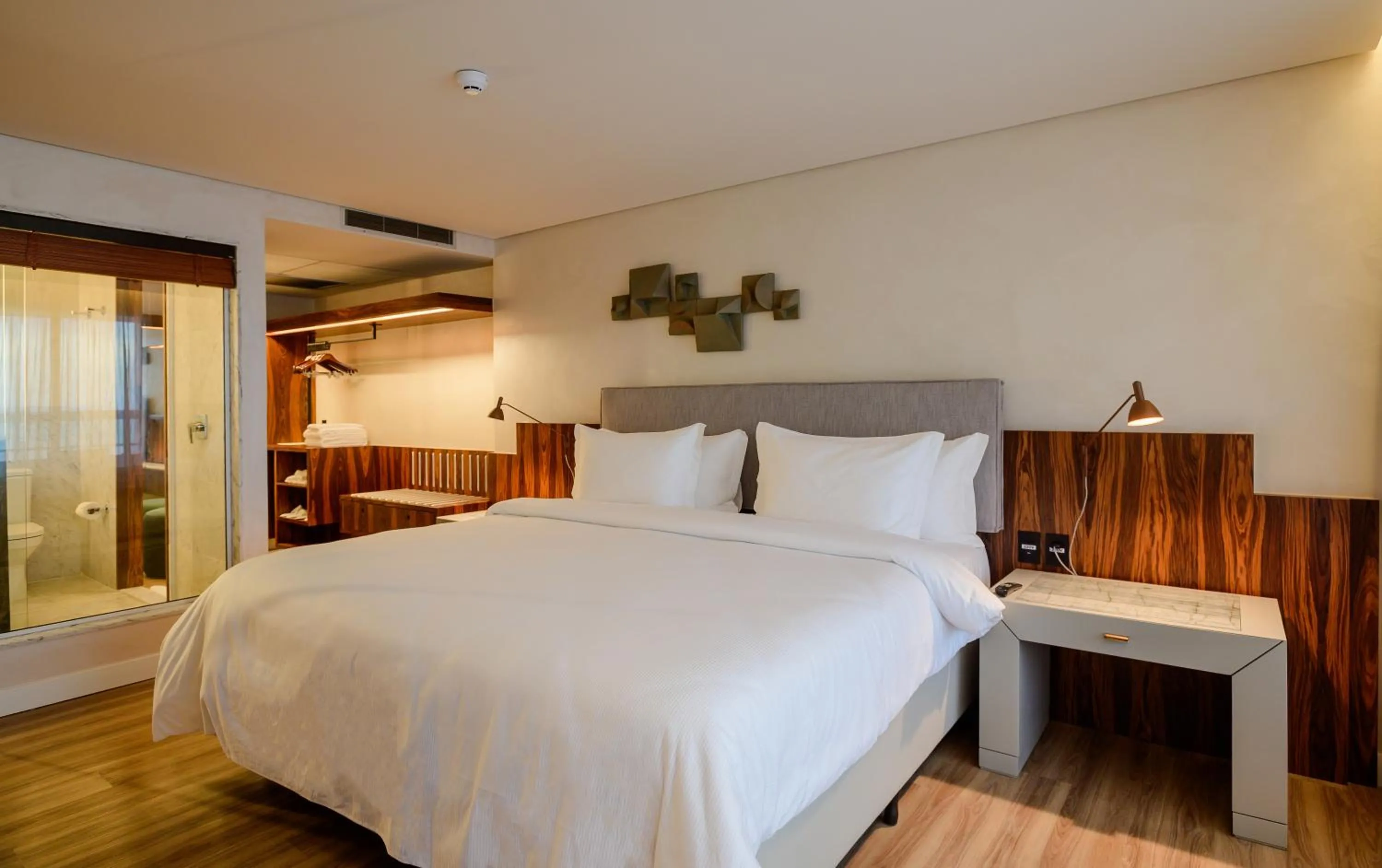 Bed in Hotel Luzeiros Fortaleza