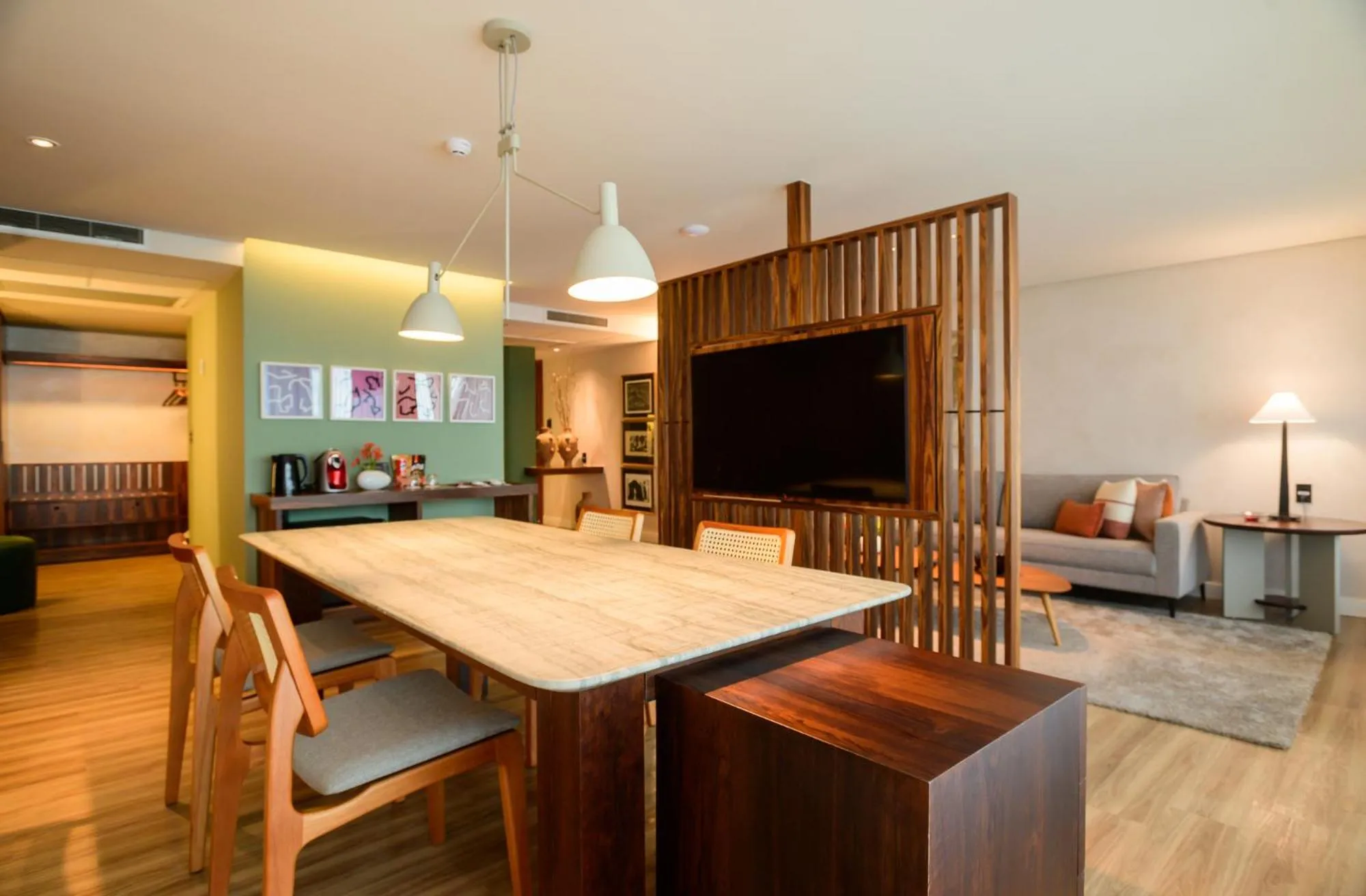 Seating area in Hotel Luzeiros Fortaleza