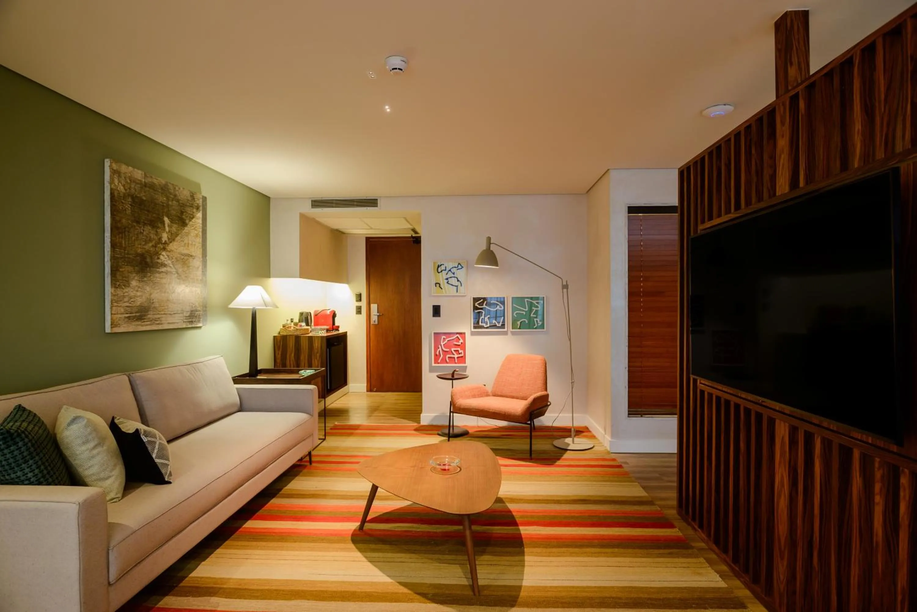 Seating area in Hotel Luzeiros Fortaleza