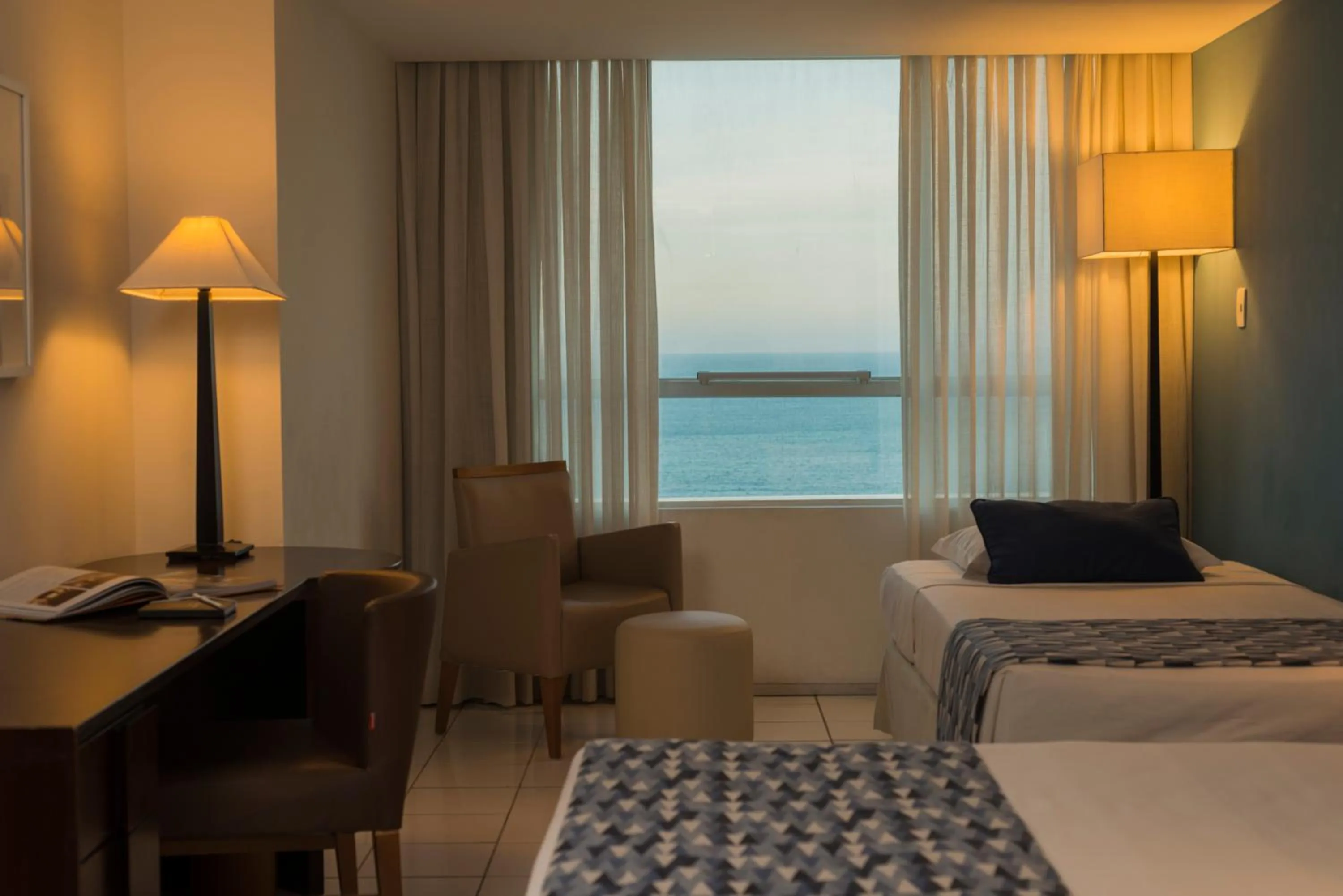 Bed in Hotel Luzeiros Fortaleza