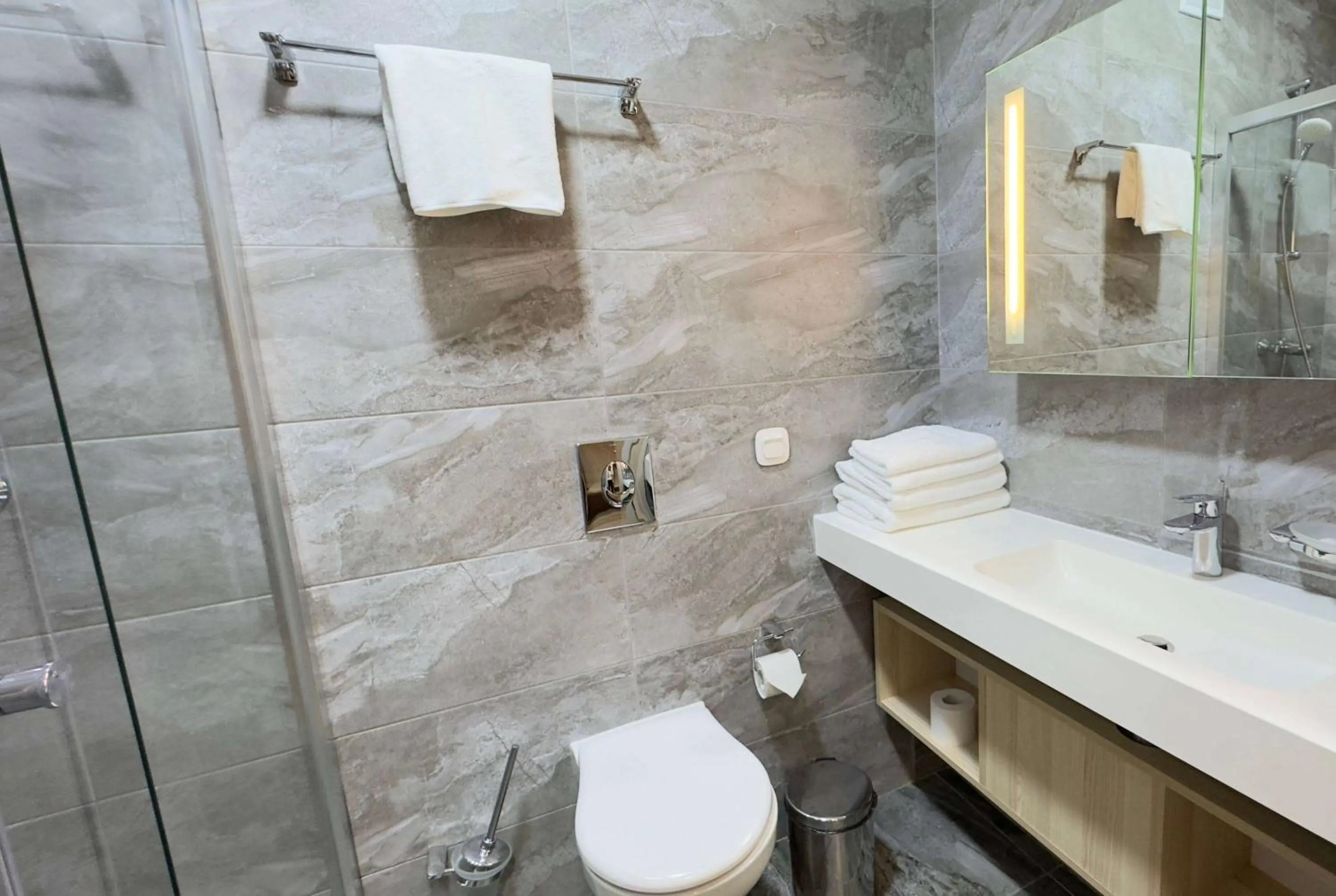 Bathroom in TOR'RE Astana, Trademark Collection by Wyndham