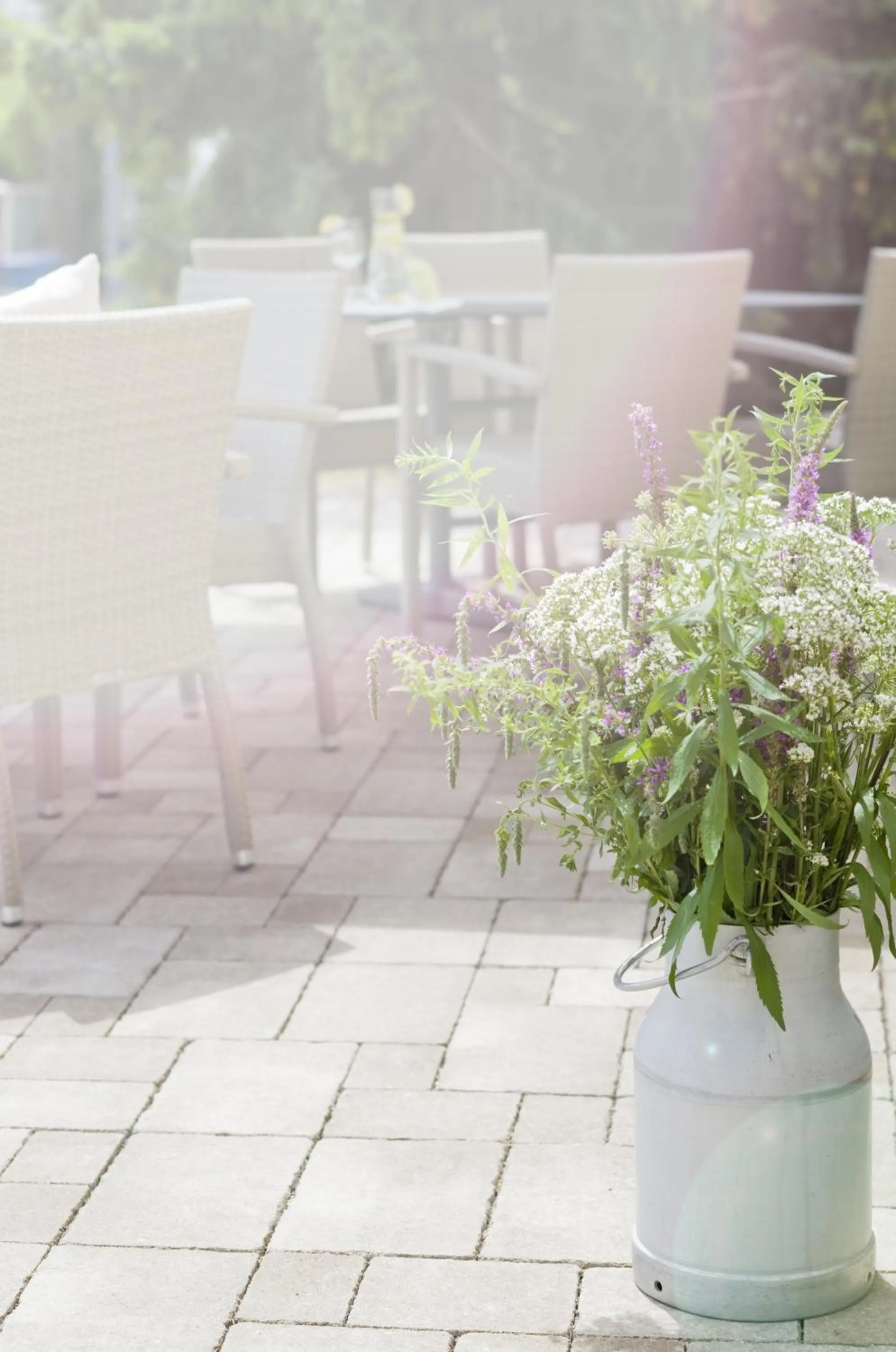 Balcony/Terrace in Gästehaus "Unsere Stadtvilla" Hechingen