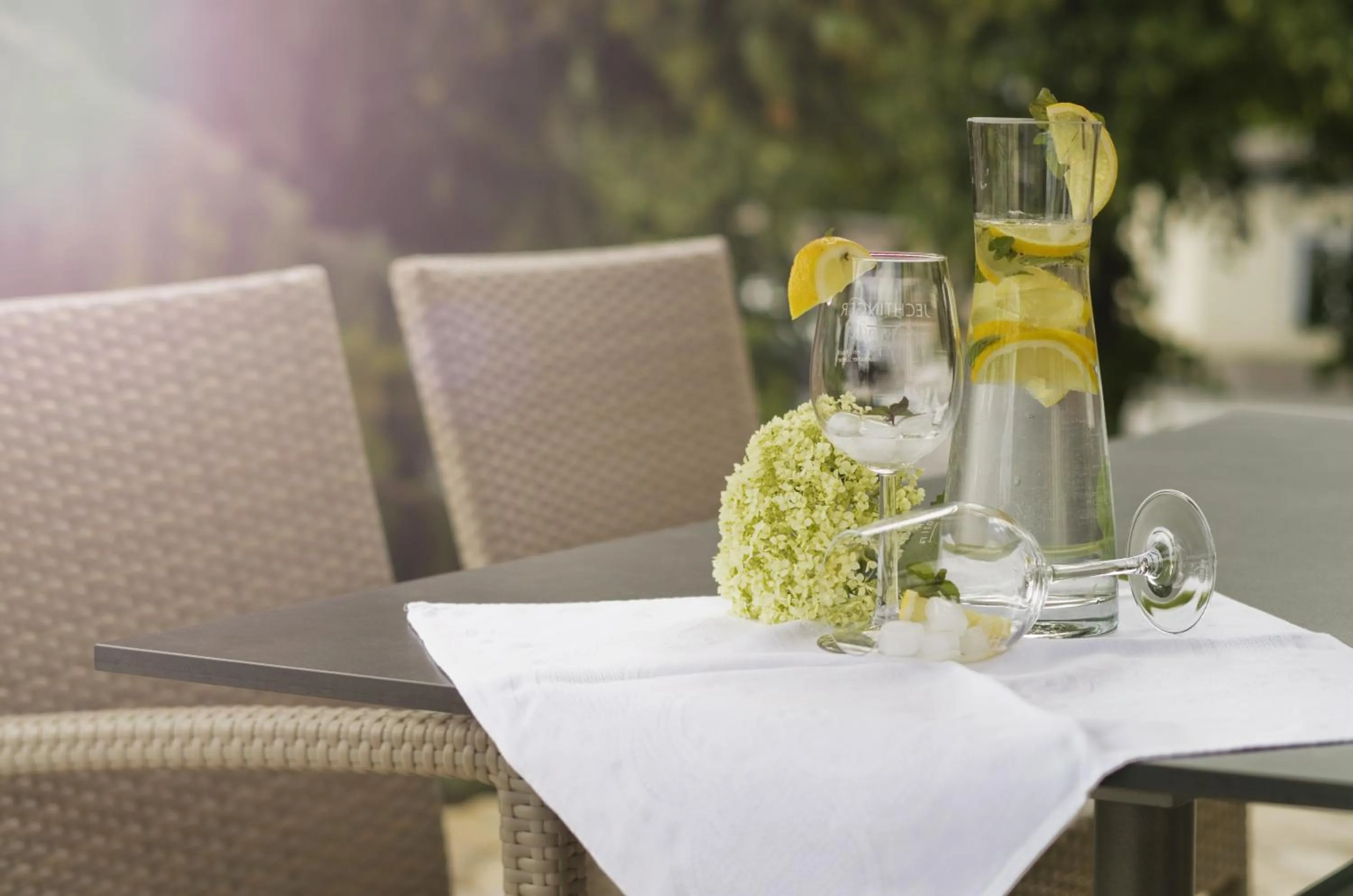 Balcony/Terrace in Gästehaus "Unsere Stadtvilla" Hechingen