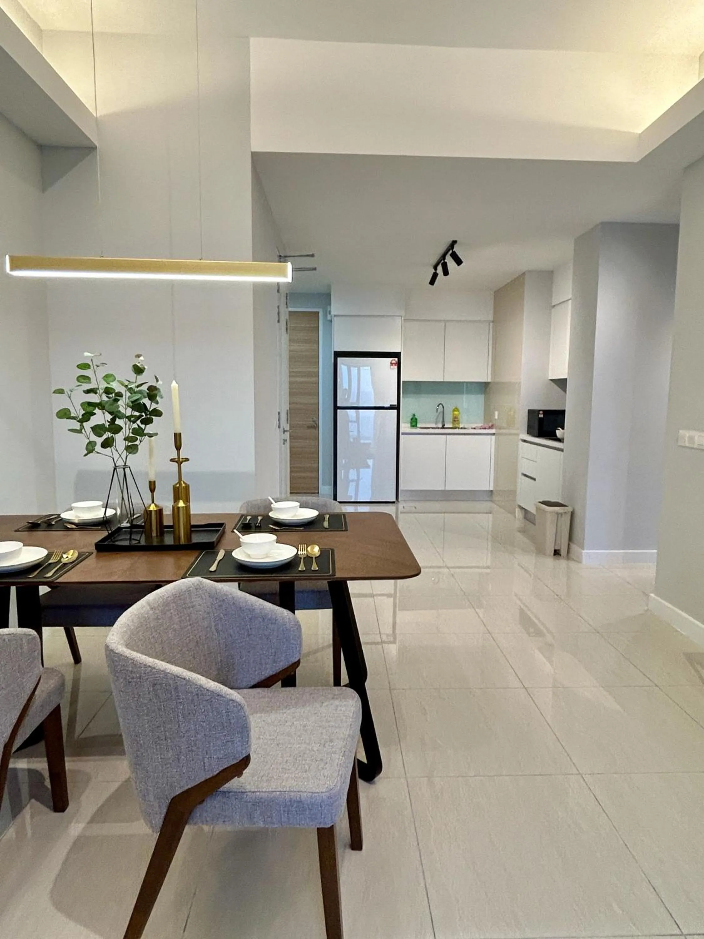 Kitchen or kitchenette in KL Central 33rd Floor KLCC view