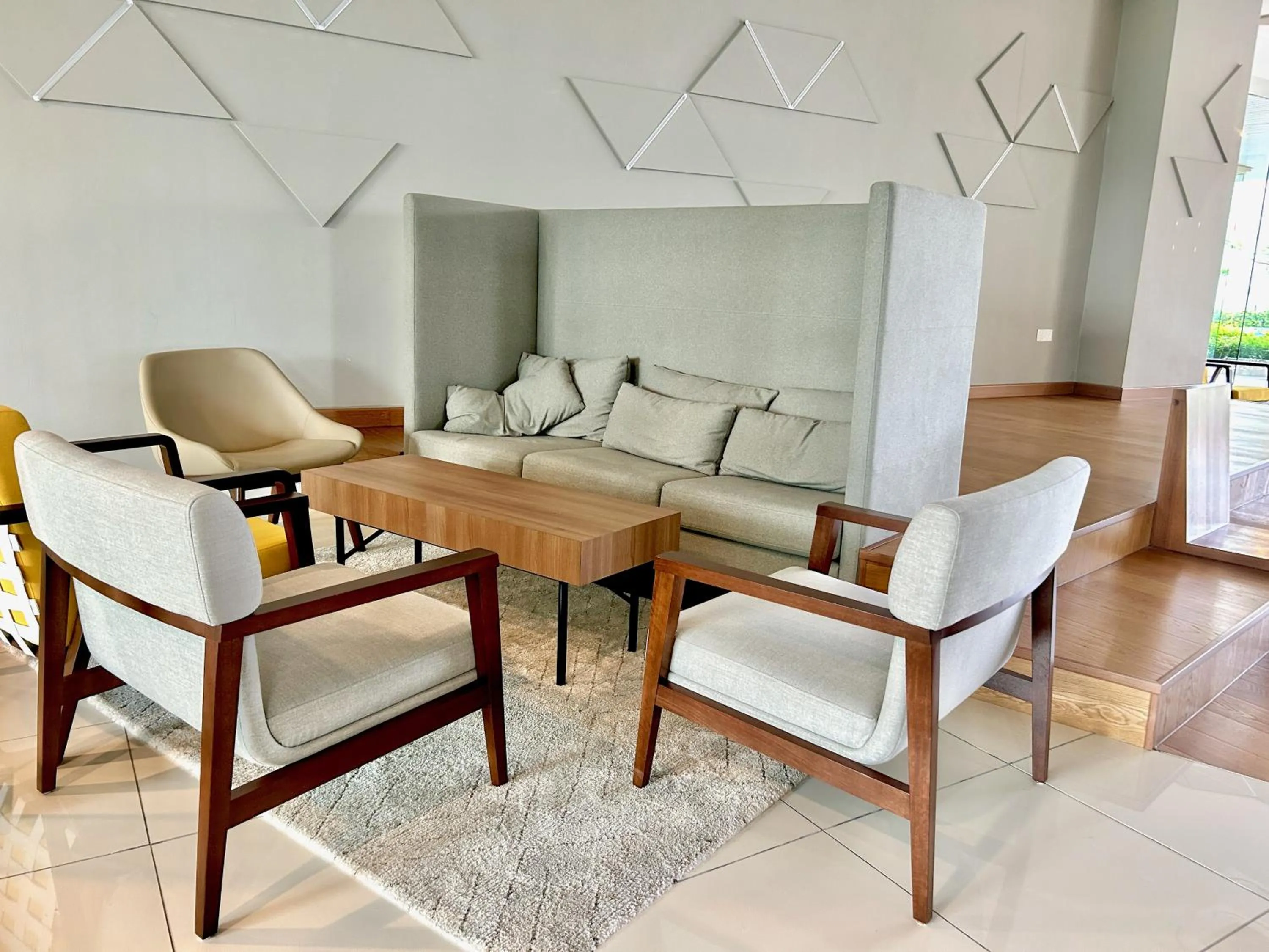 Seating area in KL Central 33rd Floor KLCC view