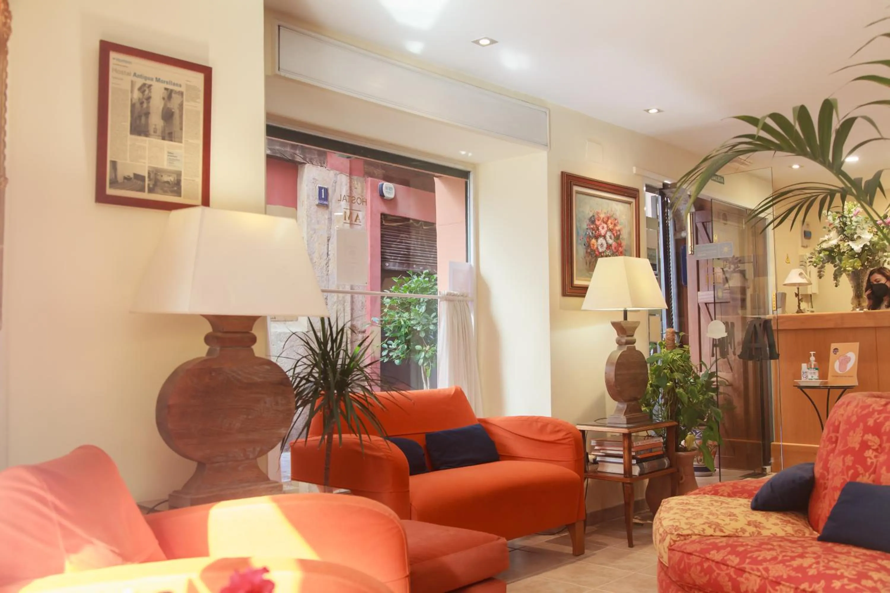 Living room in Hostal Antigua Morellana