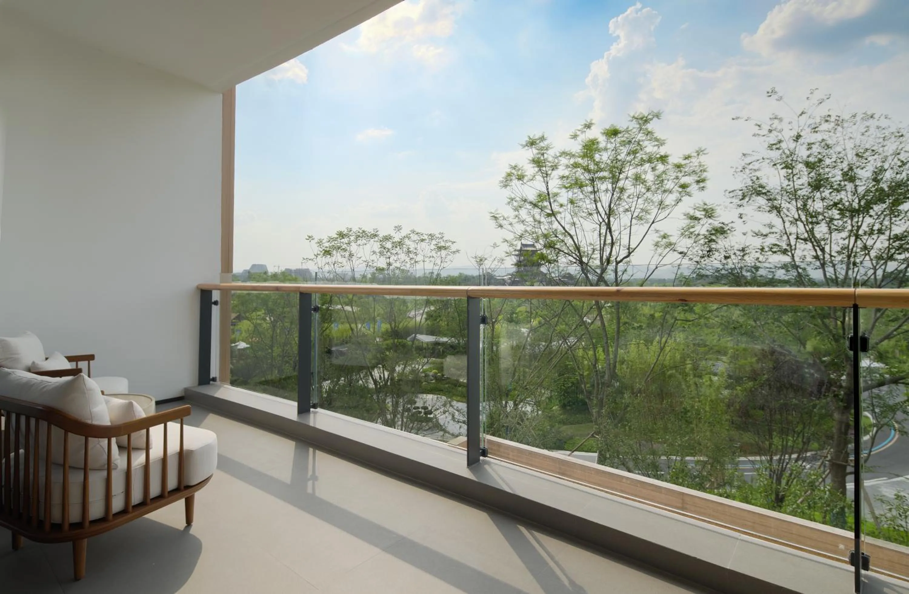 Balcony/Terrace in Chengdu Expo Waterfall Hotel - MGallery Collection