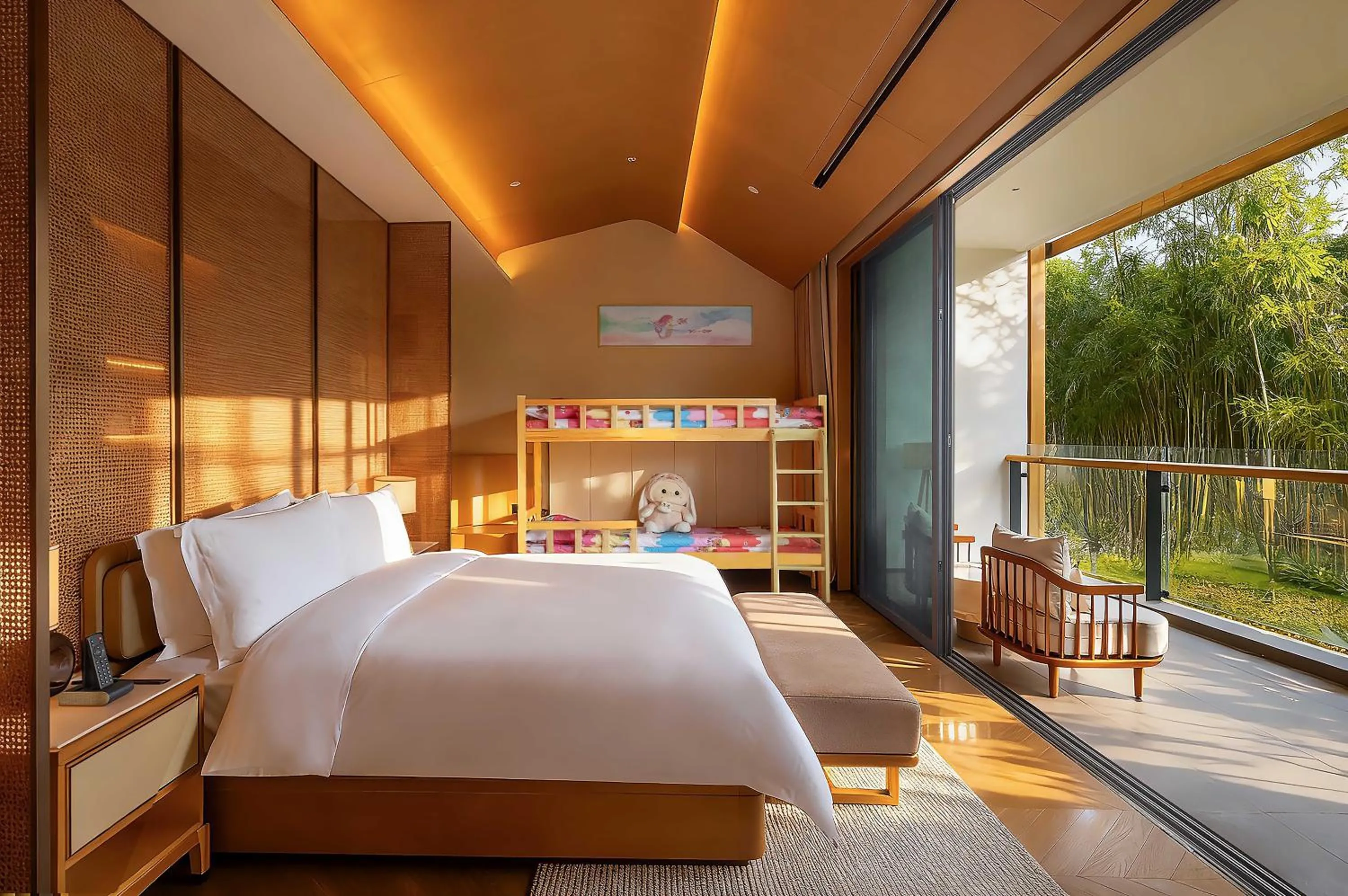 Photo of the whole room, Bed in Chengdu Expo Waterfall Hotel - MGallery Collection